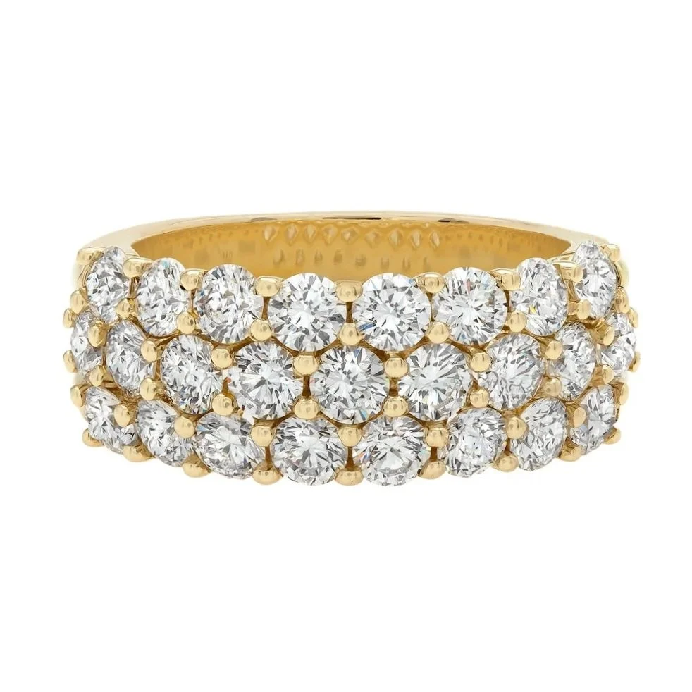 ​Signature ‘Dayna’ Ring, featuring 2.83 carat total weight in Round Brilliant Cut Diamonds. Set in 18k yellow gold.
