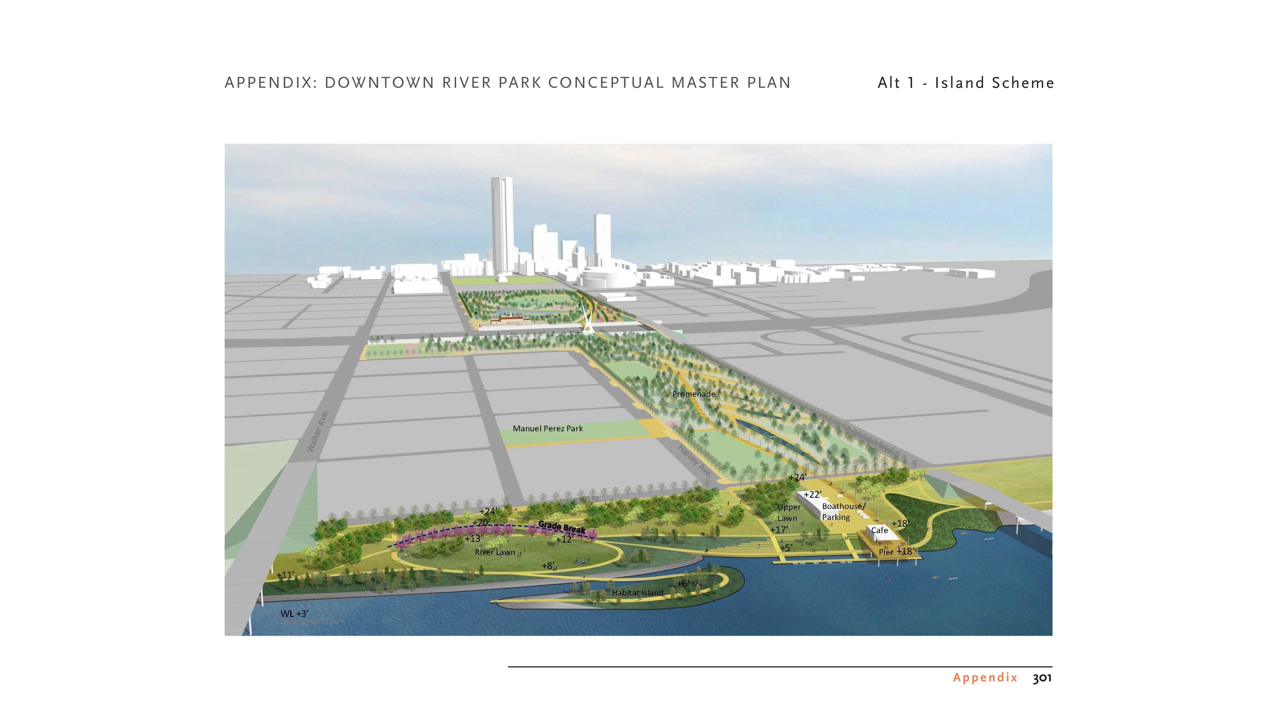 Image: City of Oklahoma City, MAPS 3 Downtown Public Park Master Plan, prepared by Hargreaves Associates 