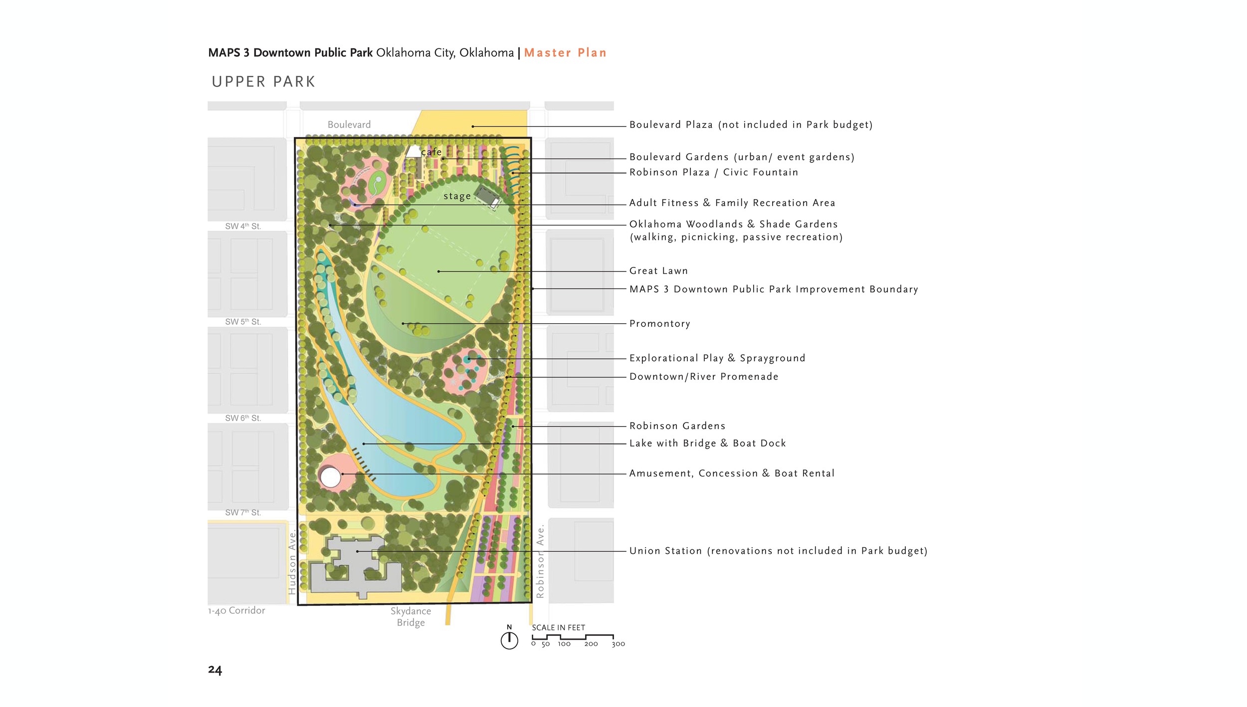 Image: City of Oklahoma City, MAPS 3 Downtown Public Park Master Plan, prepared by Hargreaves Associates 