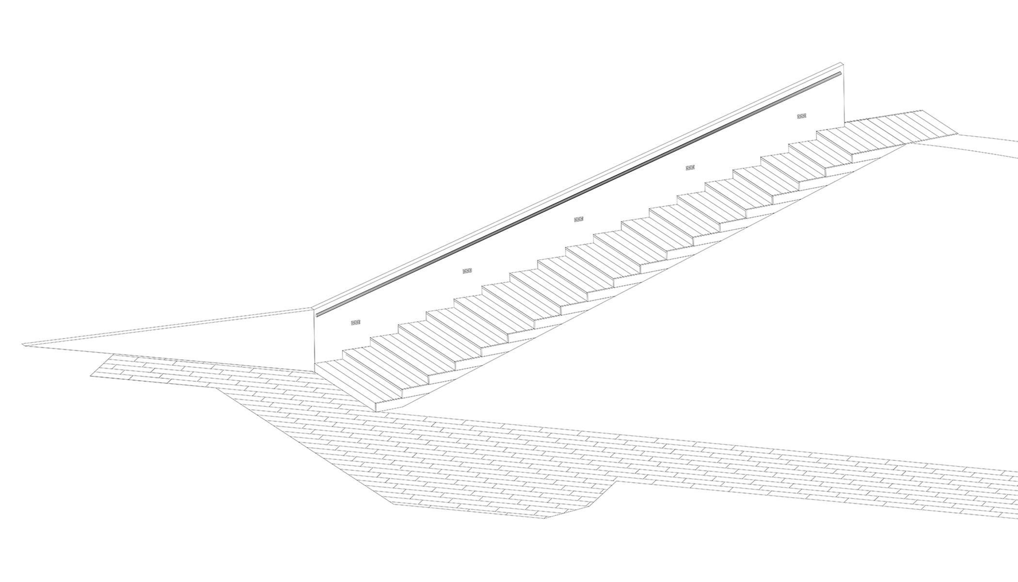 Entry Stair and Retaining Wall