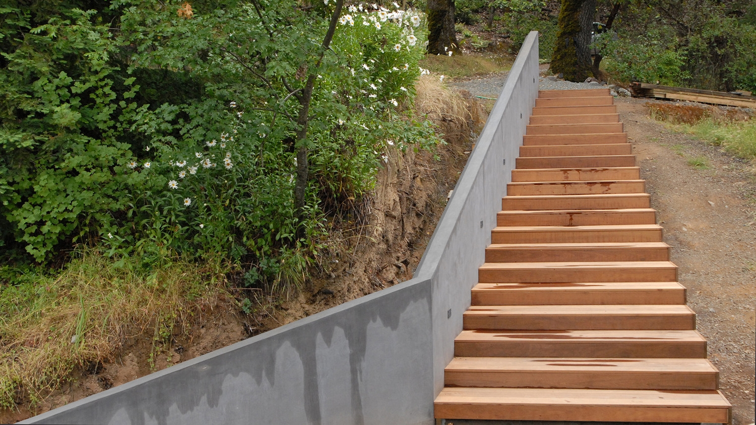 Entry Stair and Retaining Wall