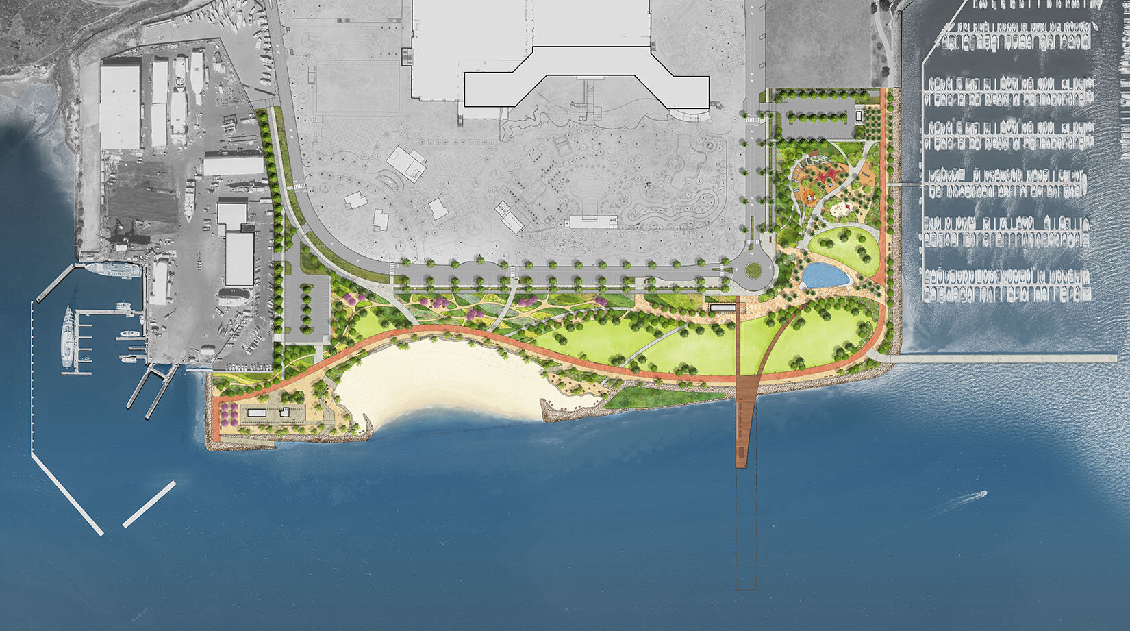 Petersen Studio is leading the design of 25-acre Harbor Park on Chula Vista’s bayfront, the central public-realm catalyst for the revitalization of the surrounding 535-acre Chula Vista Bayfront District, southern California’s last major post-industr