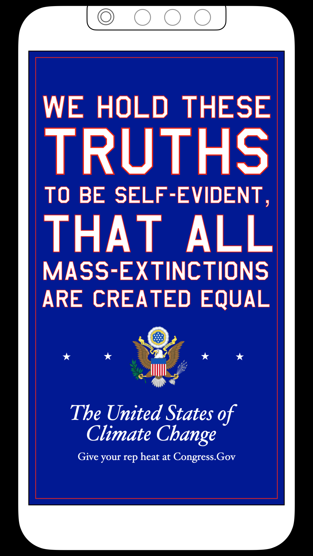 Social ads to encourage grassroots activism.