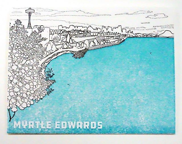 Since I didn&rsquo;t get to post yesterday, I&rsquo;ll be posting two today: Myrtle Edwards beach park and Matthews beach! I drew a few of #seattle &lsquo;s beautiful #beaches for @anniesartandpress . For sale now at @anniesartandframe #anniesartandf