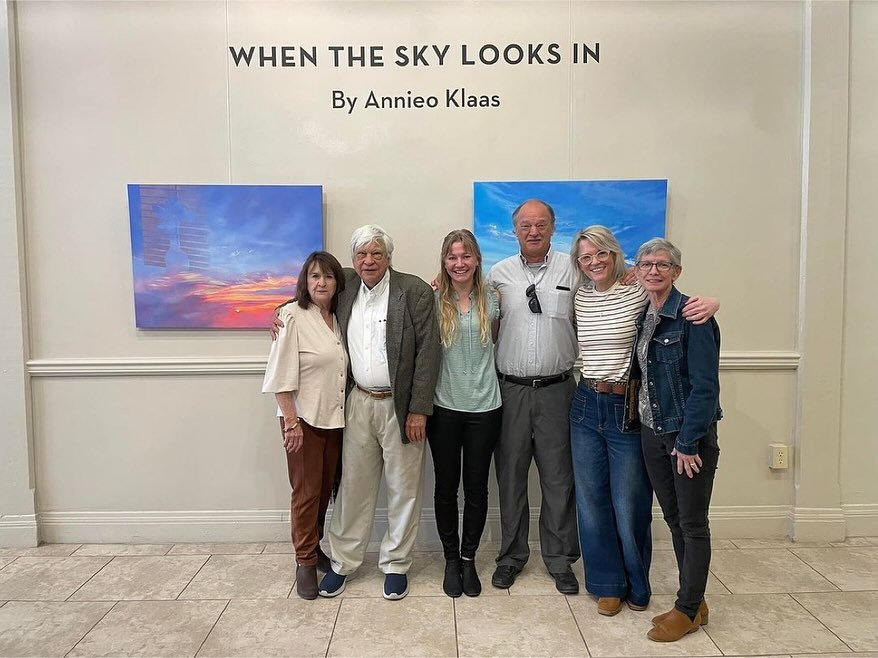 My family came to see my show today and it made for such a lovely last day of the show. My Aunt Aimee wrote these beautiful words about it: 
&ldquo;I am in awe of my niece, Annieo Klaas. Her art is not only visually stunning but also thoughtful, refl