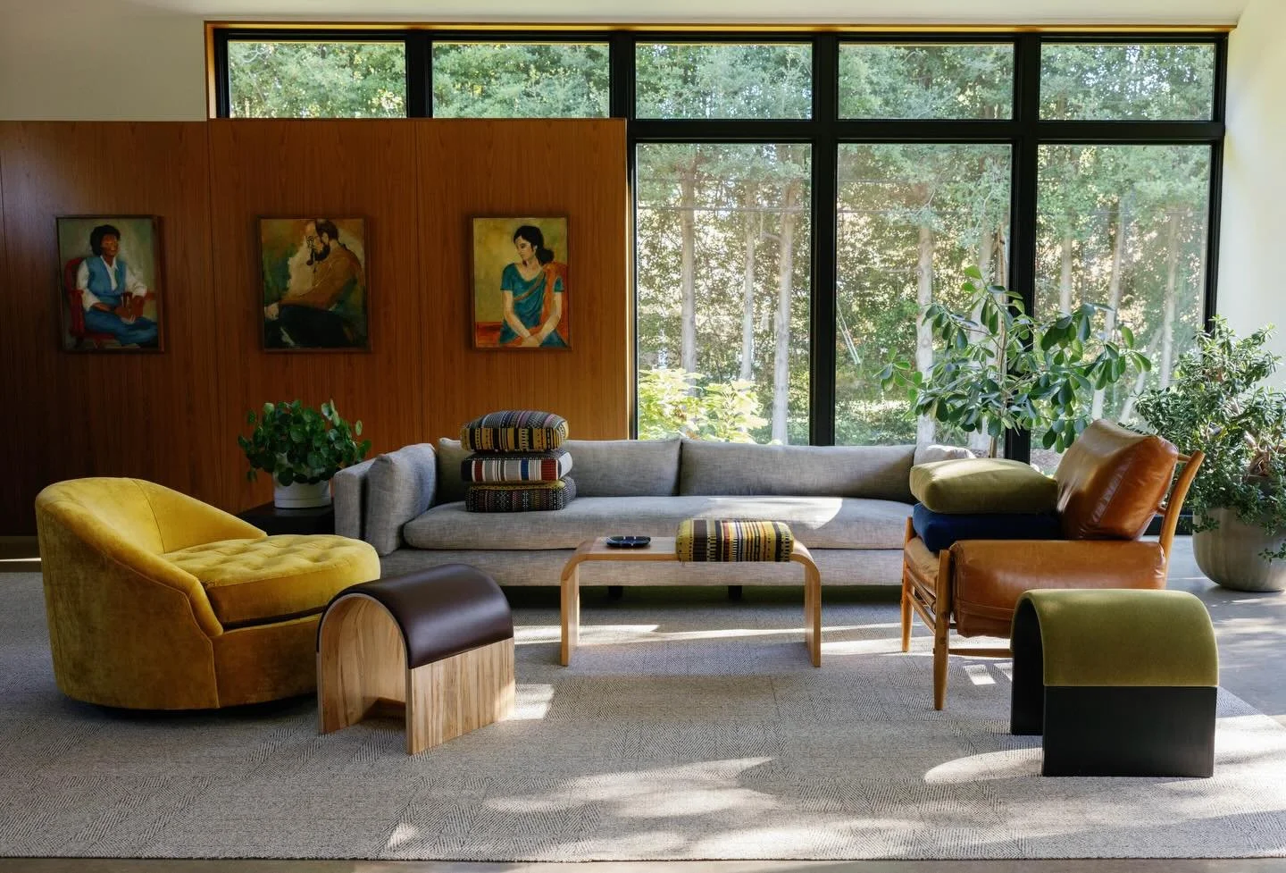 Our spaces&hellip;age well. 

Honest. Transparent. Design.

At the heart of each space is humanity, connection and community. The paintings in this space, created in 70&rsquo;s sittings in a small New York studio. 🎨 

These inspired all of our work 