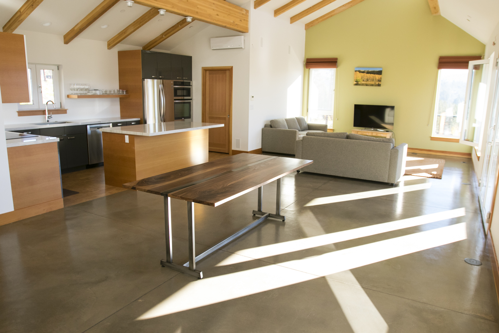 Custom Dining Table Modern Drop Leaf