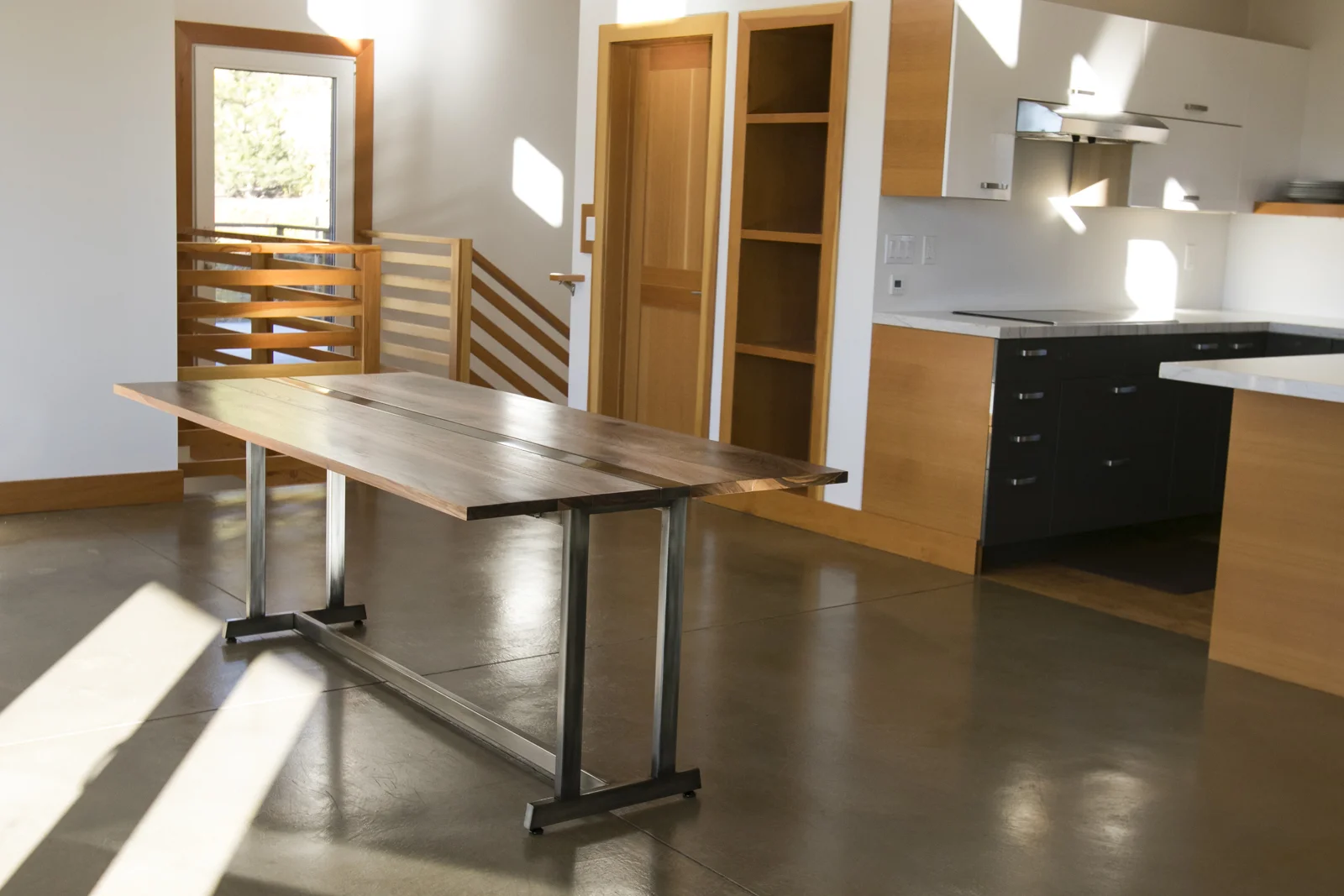 Custom Dining Table Modern Drop Leaf