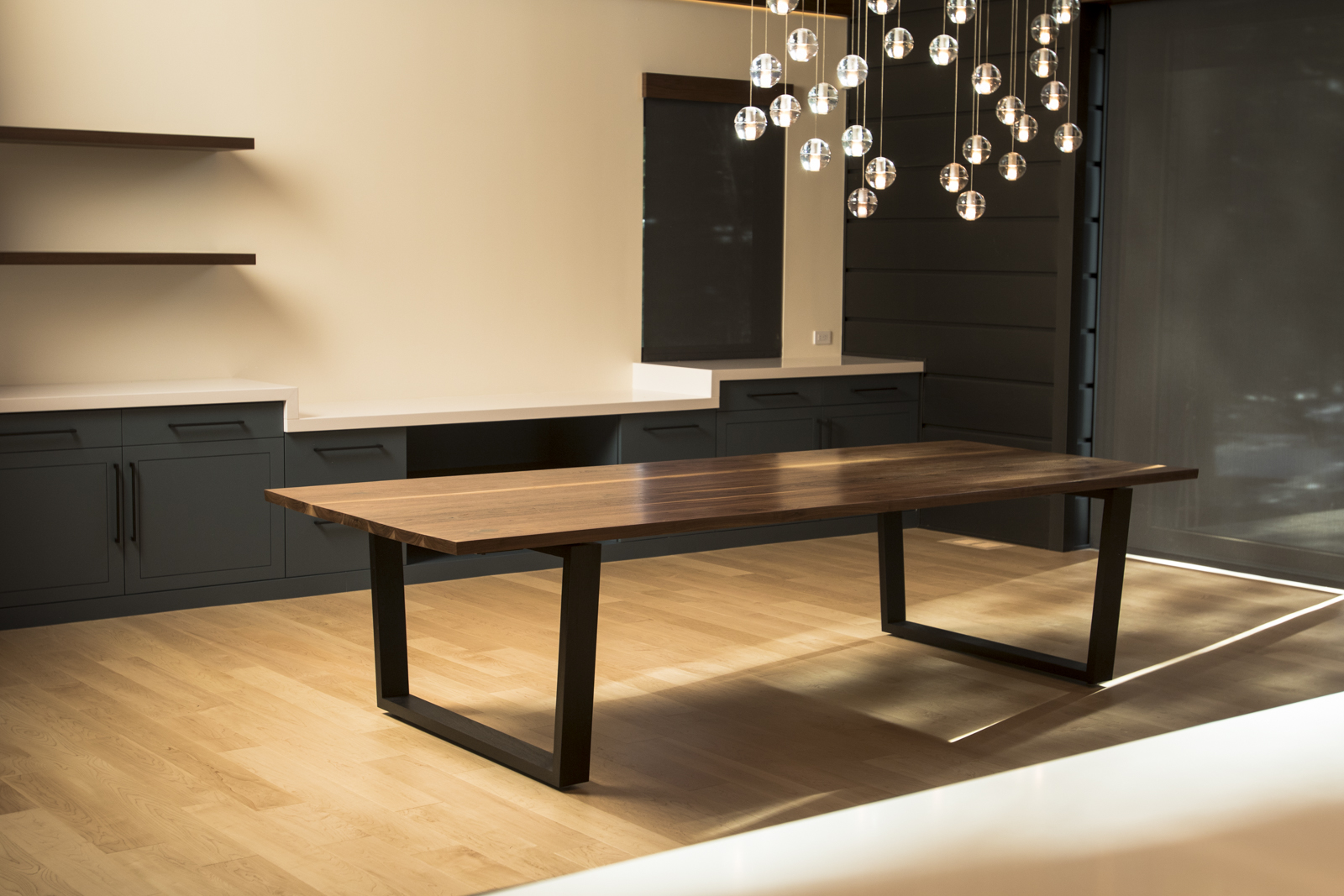 Custom Dining Table Modern Solid Wood