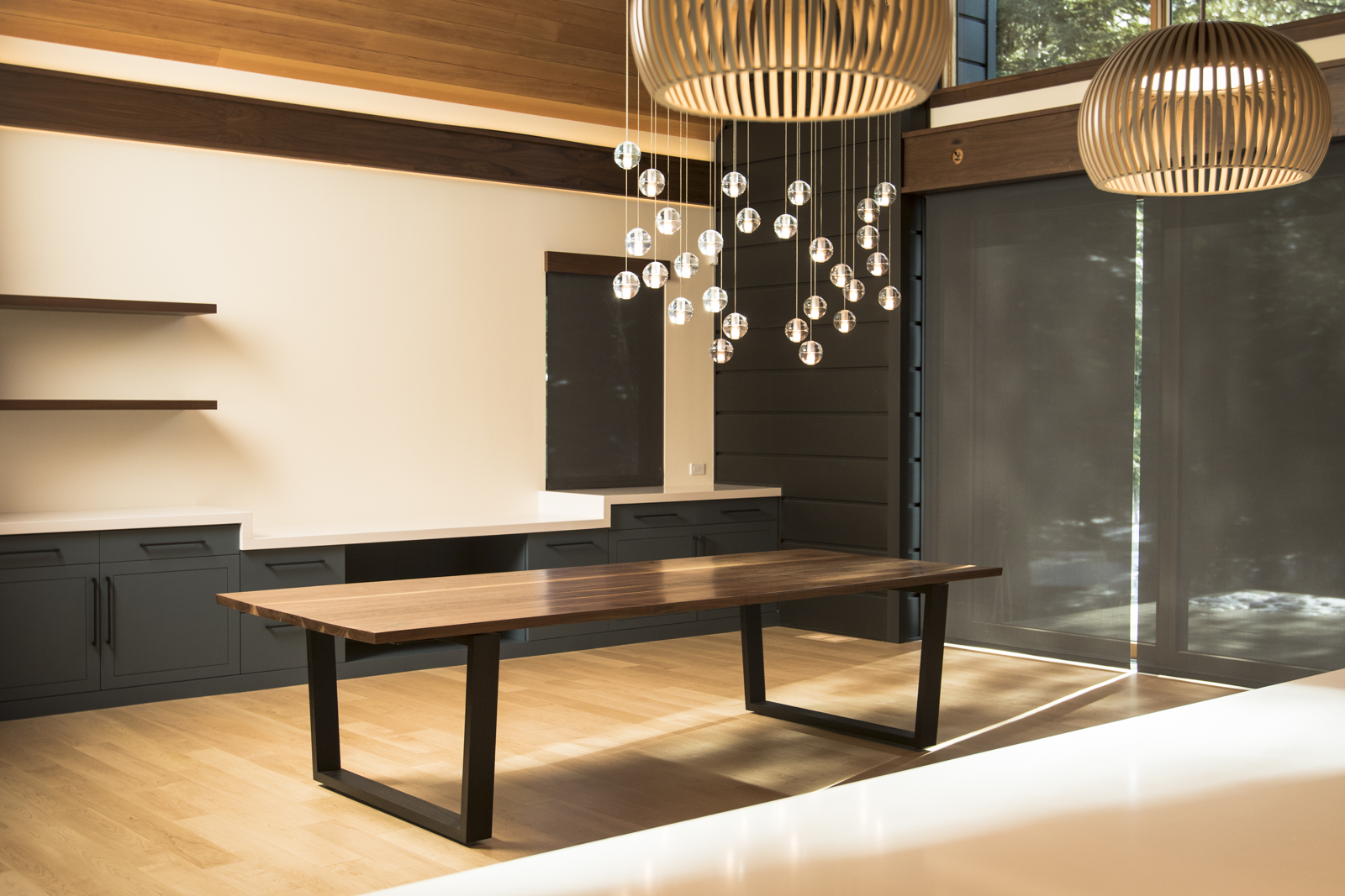 Custom Dining Table Modern Solid Wood