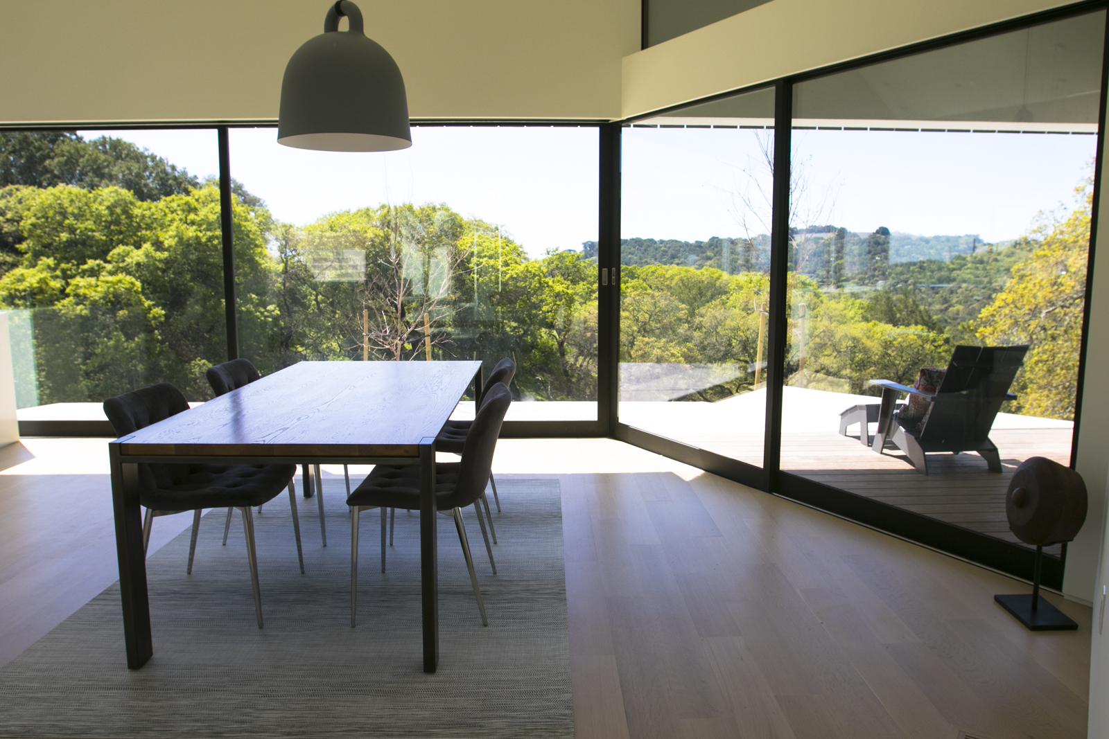 Custom Dining Table Modern Parsons Base