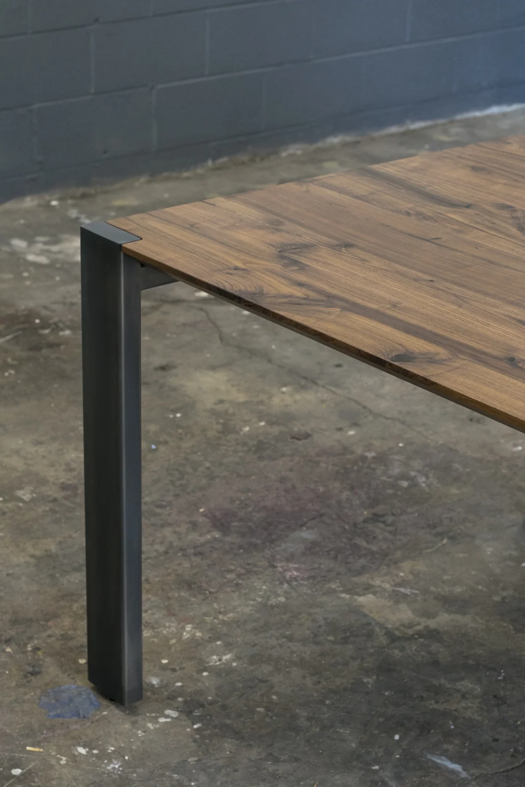 Custom Dining Table Modern Parsons Base