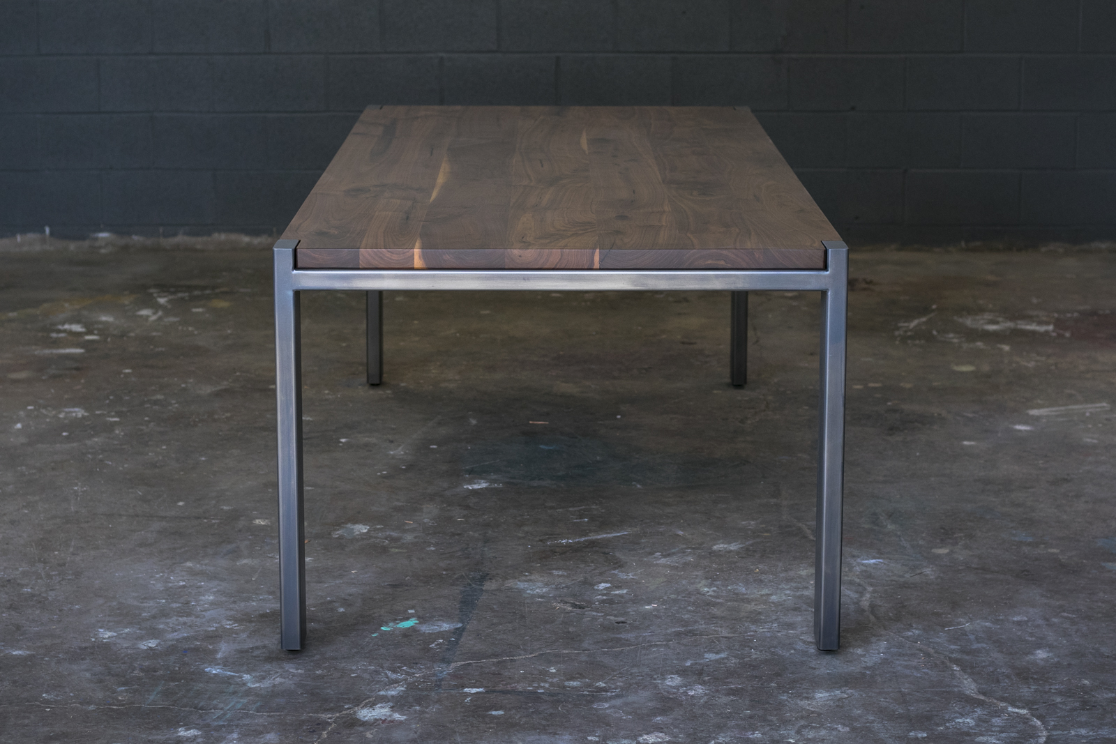 Custom Dining Table Modern Parsons Base