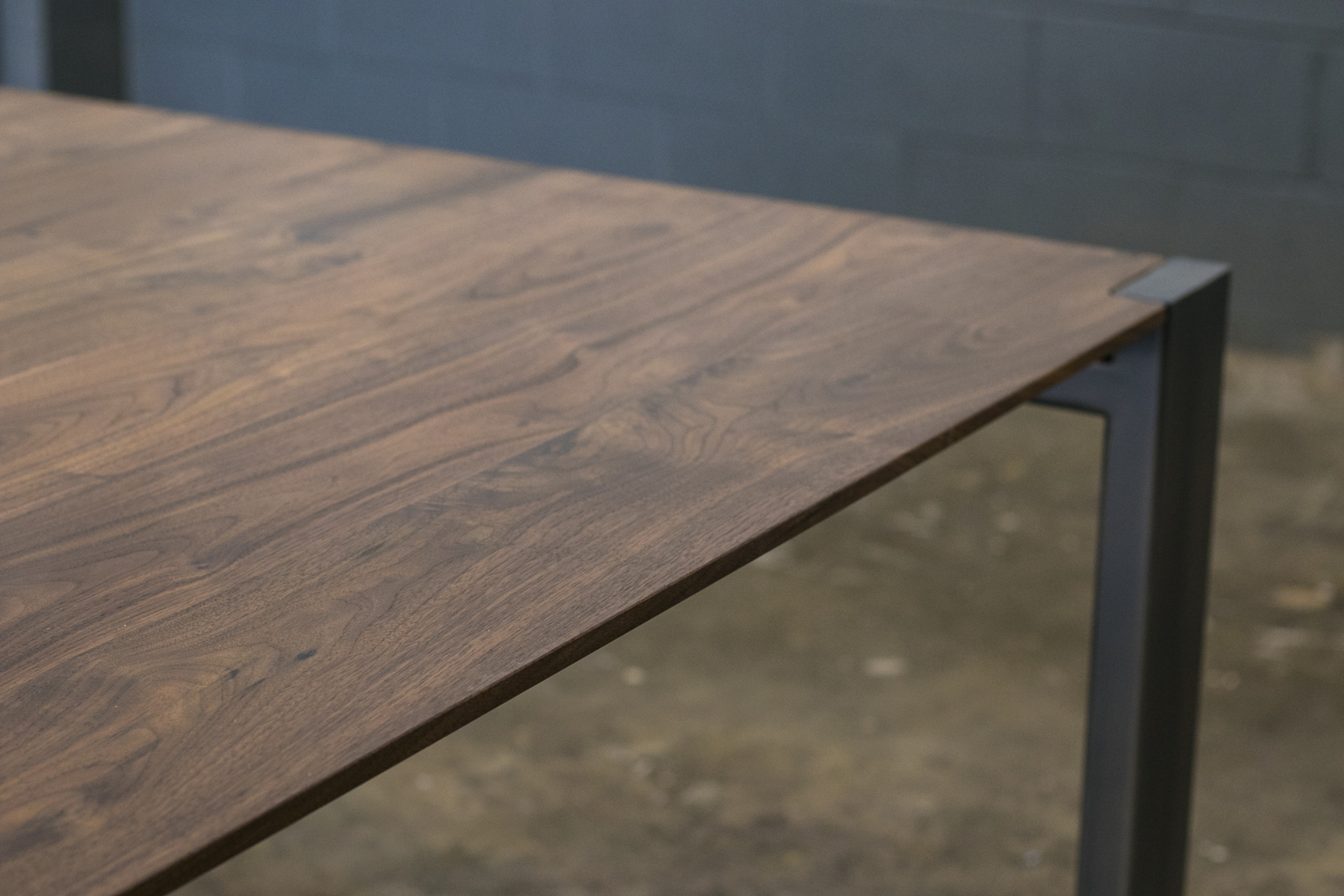 Custom Dining Table Modern Parsons Base