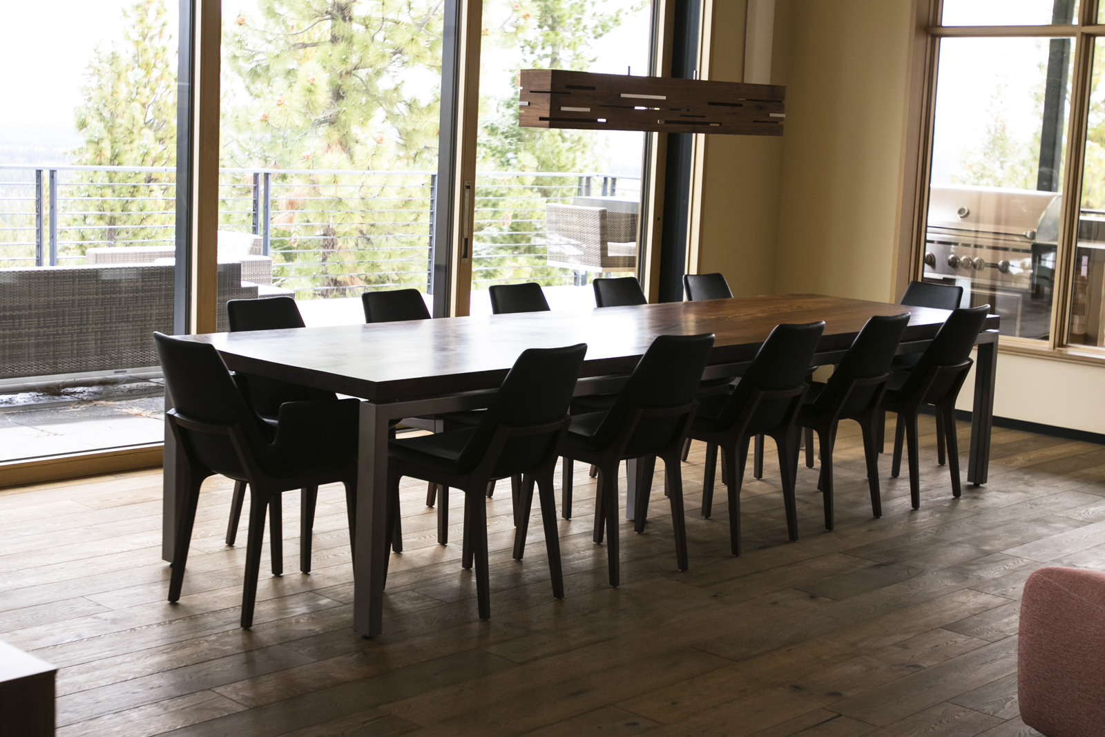 Custom Dining Table Modern Walnut Slab