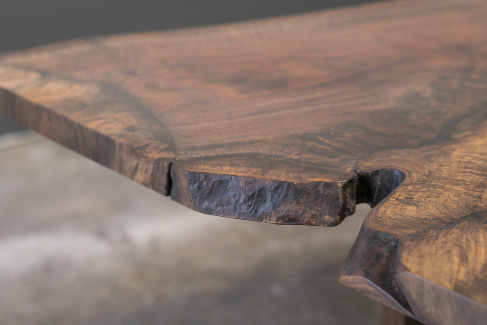 Custom Live Edge Dining Table Solid Wood Trestle Base