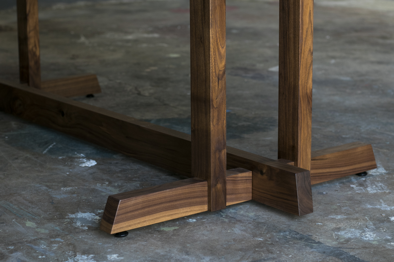 Custom Live Edge Dining Table Solid Wood Trestle Base
