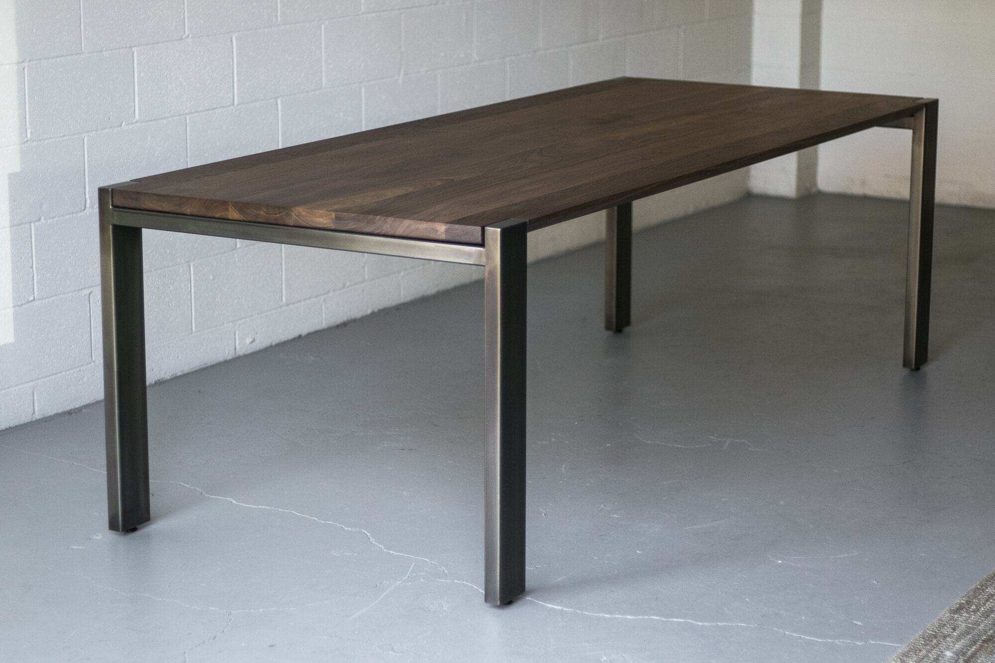 Custom Modern Parsons Dining Table