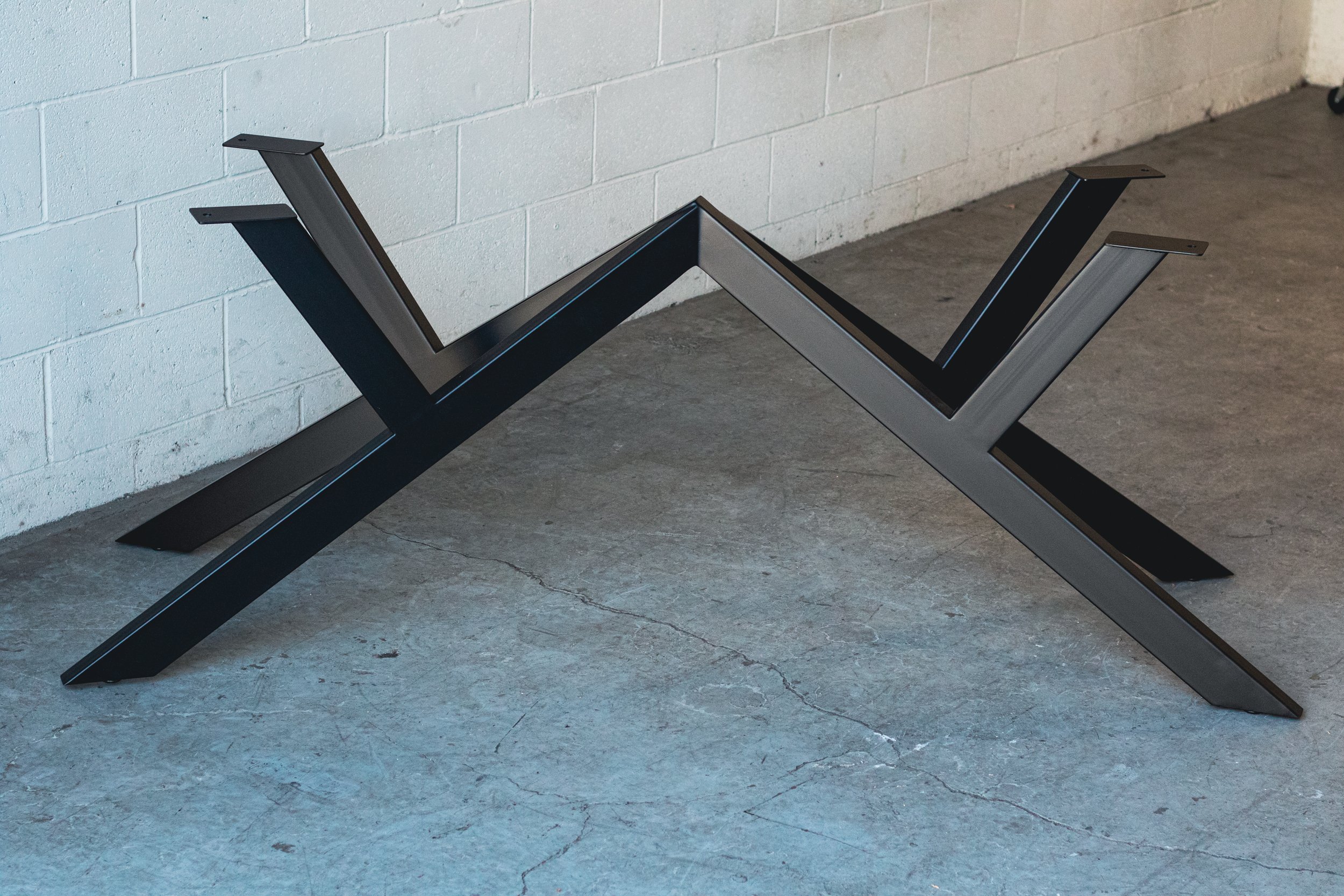 custom metal table base bay area