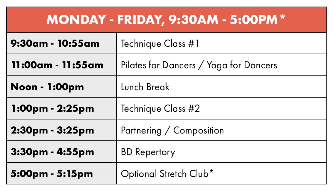What to Expect — Backhausdance
