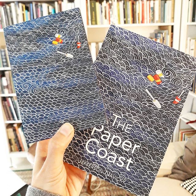It was a pleasure to paint the cover for Maine writer Jefferson Navicky's recently released fantastic book The Paper Coast. I made the first version of this painting, Endless Sea, during a residency on the remote and arrestingly beautiful Monhegan Is