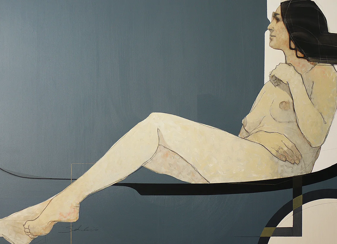 NERIO - 190 x 140 cm Latin meaning is 'wife of mars', personification of valor Stephanie Hoppen Gallery