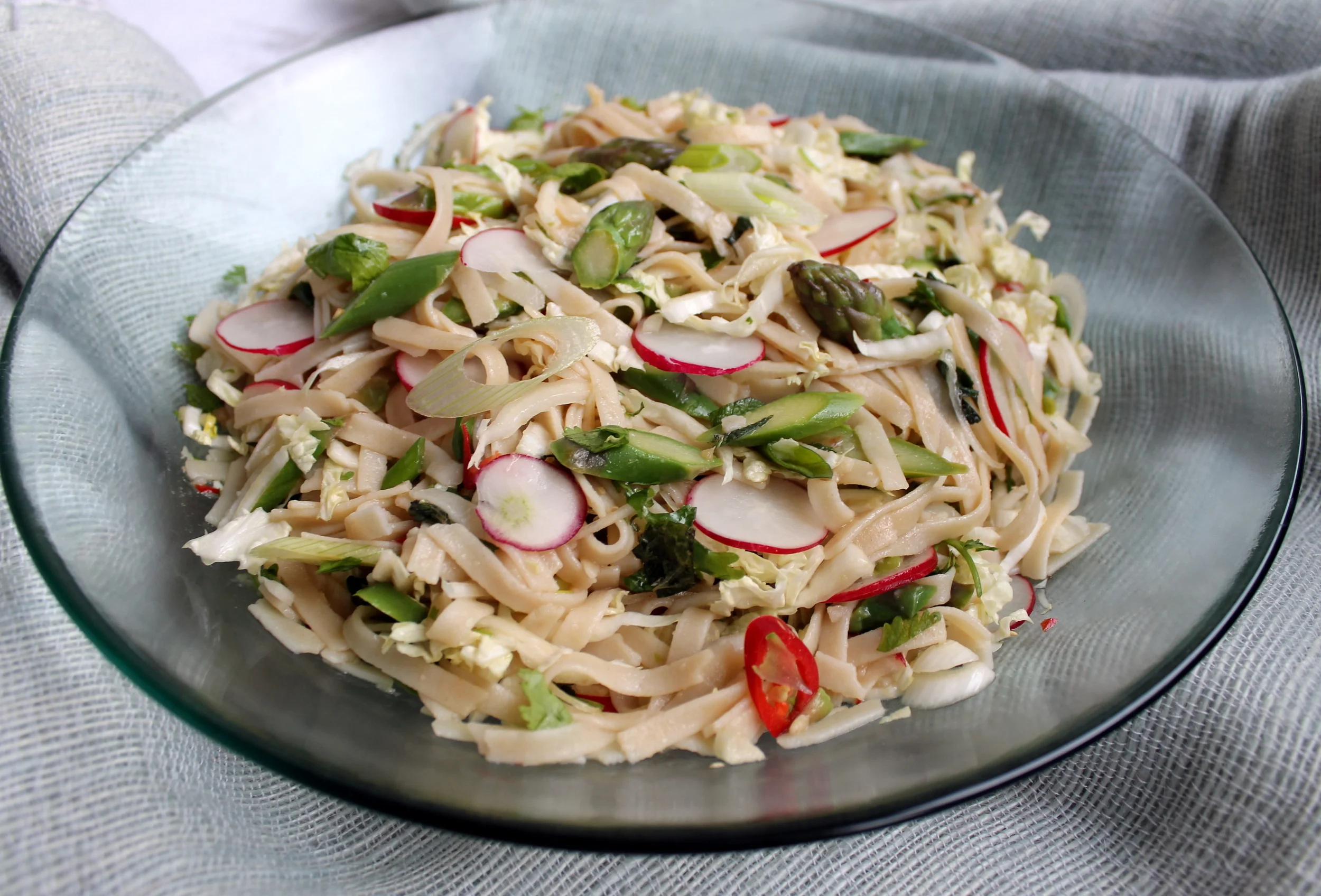 Lime-Tamari Noodles with Asparagus + Intuitive Eating