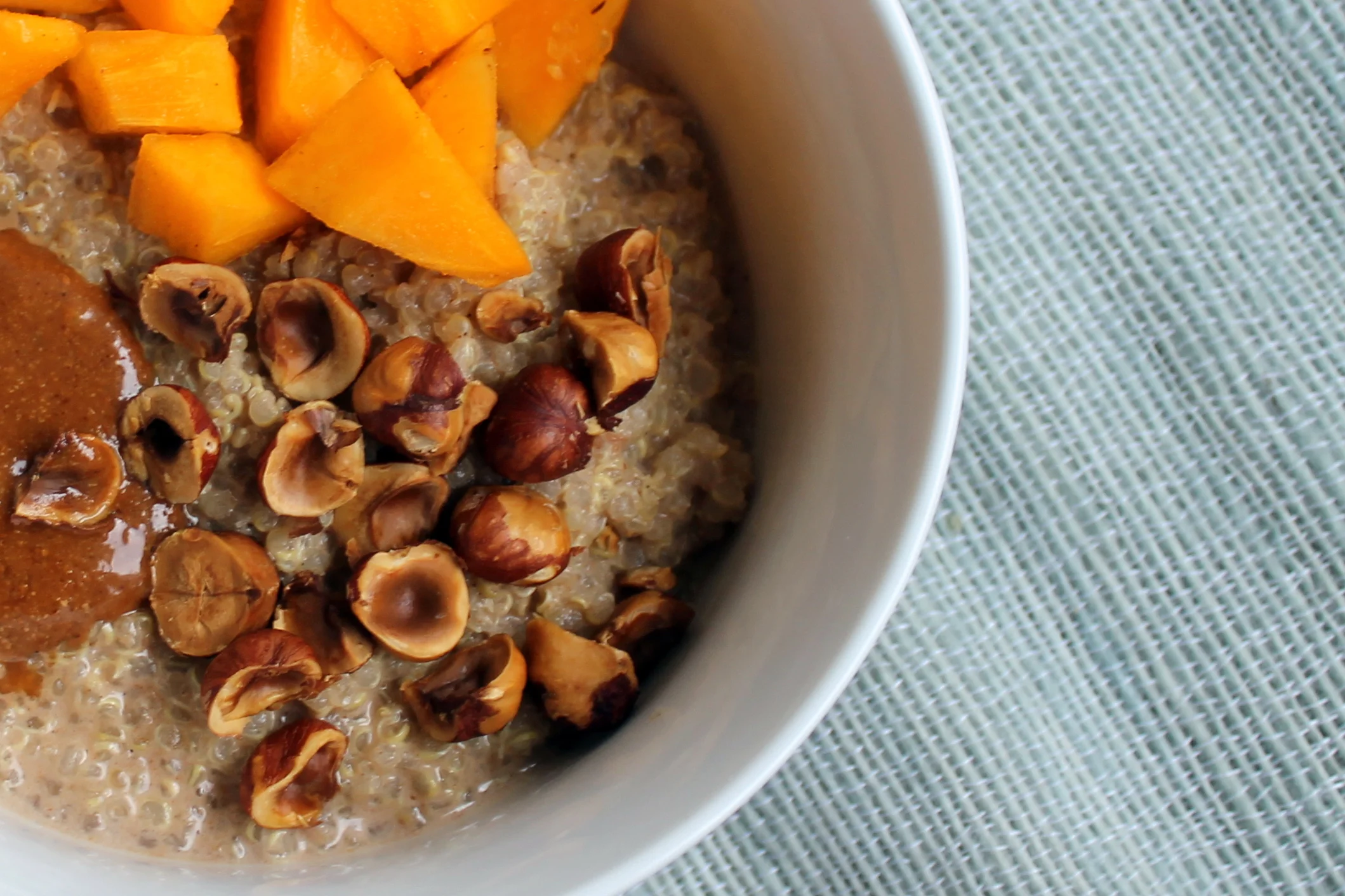 Cinnamon-Hazelnut Quinoa Porridge