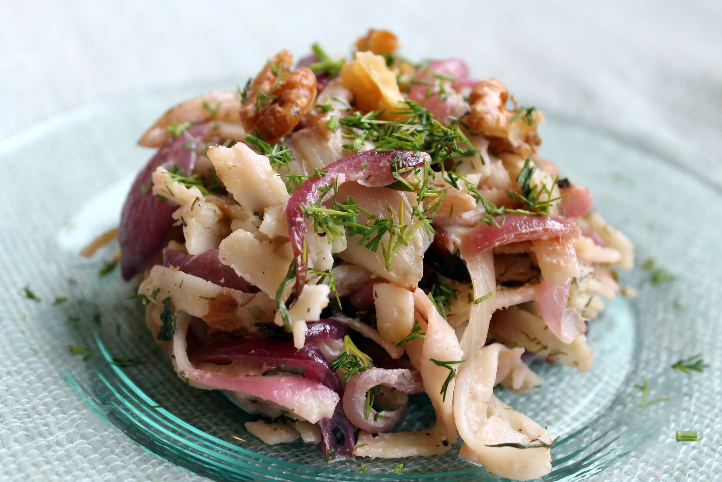 Herbed Goat Cheese Pasta with Caramelized Fennel & Onions