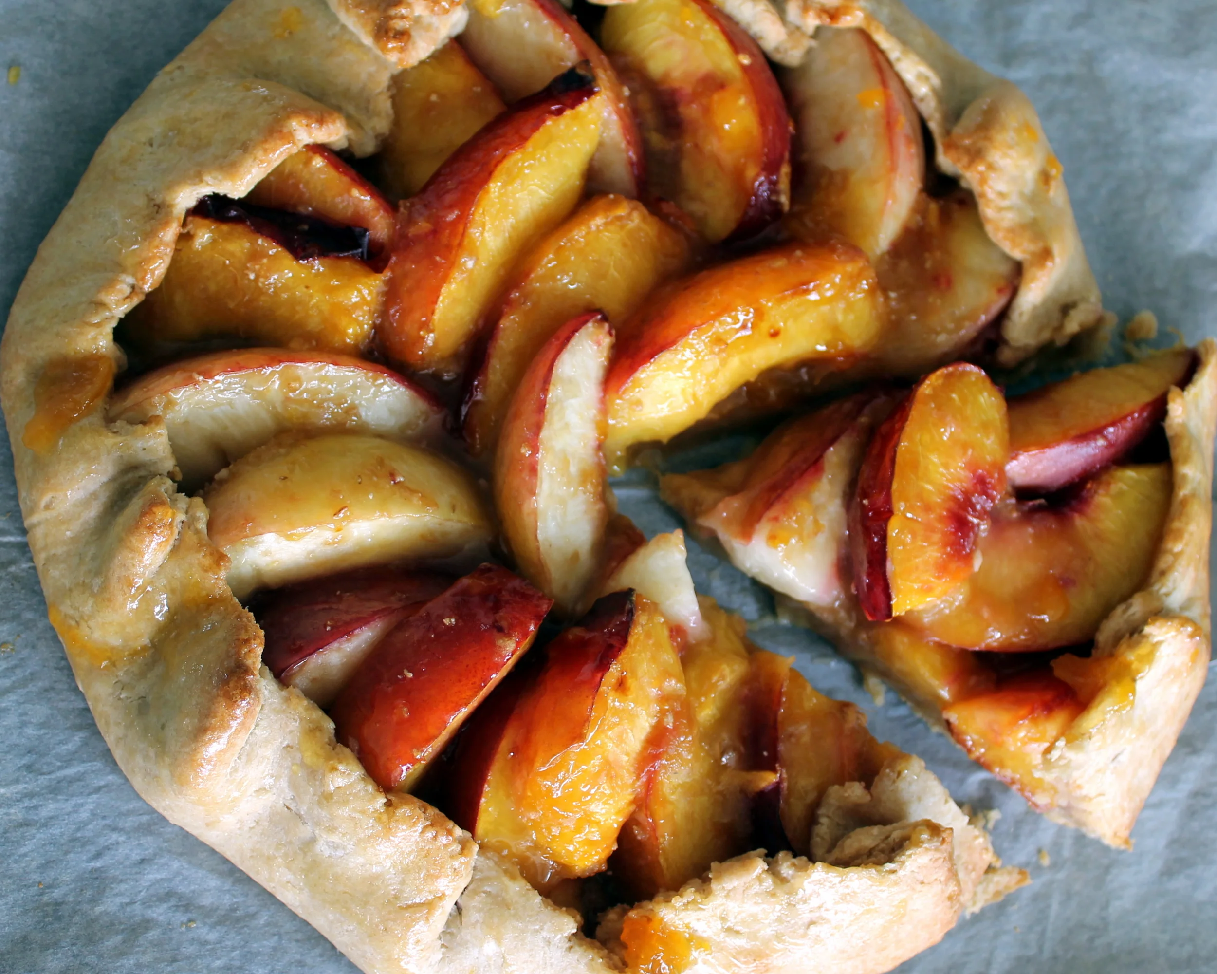 Nectarine Galette with Sour Cream Pastry