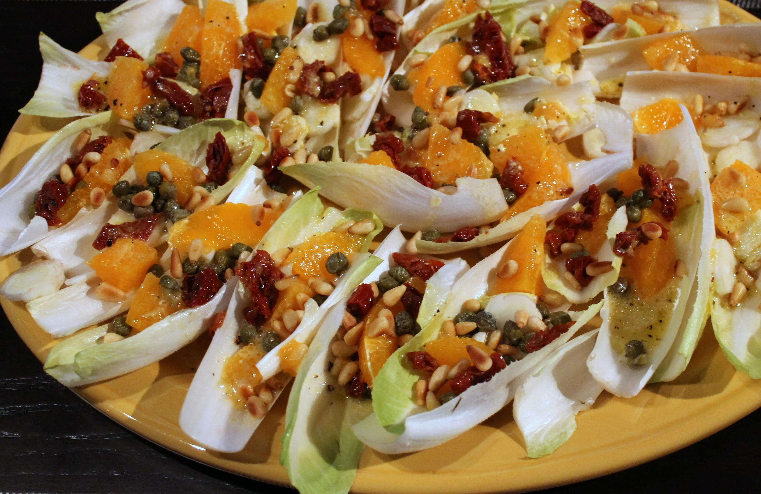 Endive Hand Salad with Orange and Capers