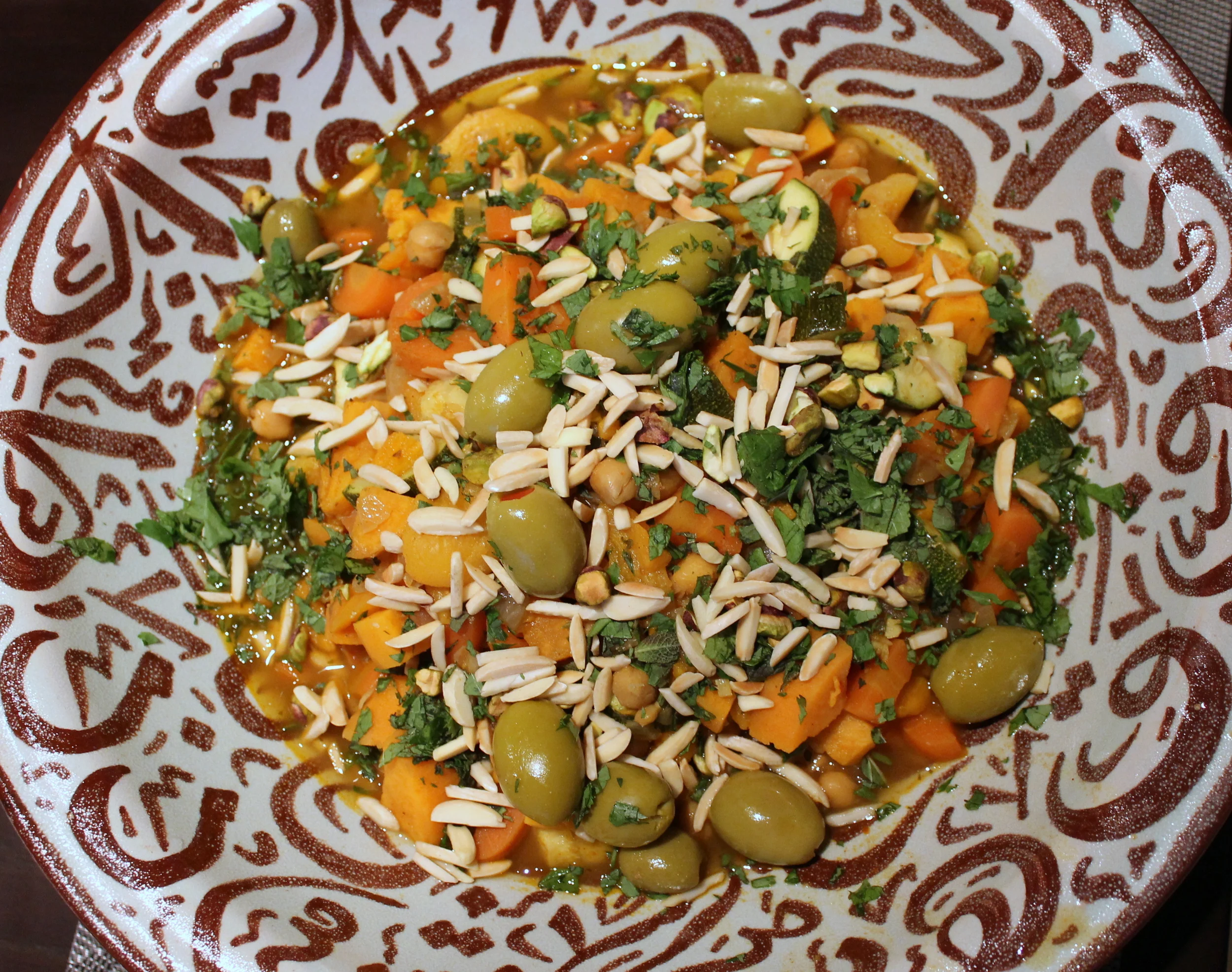 Sweet Potato, Chickpea and Apricot Tagine