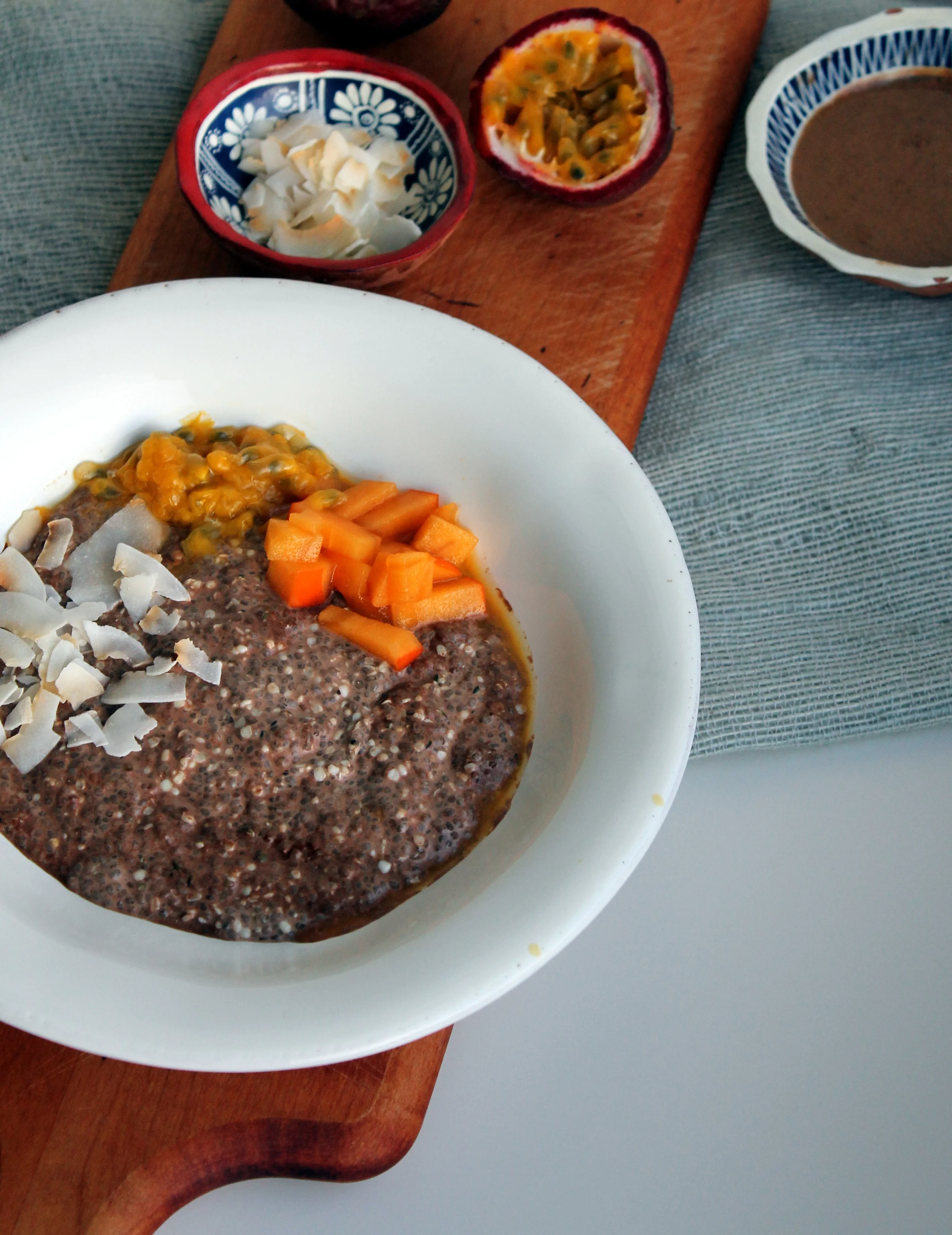 Cleansing Series: Chocolate Chia-Hemp Porridge + Homemade Nut Milk