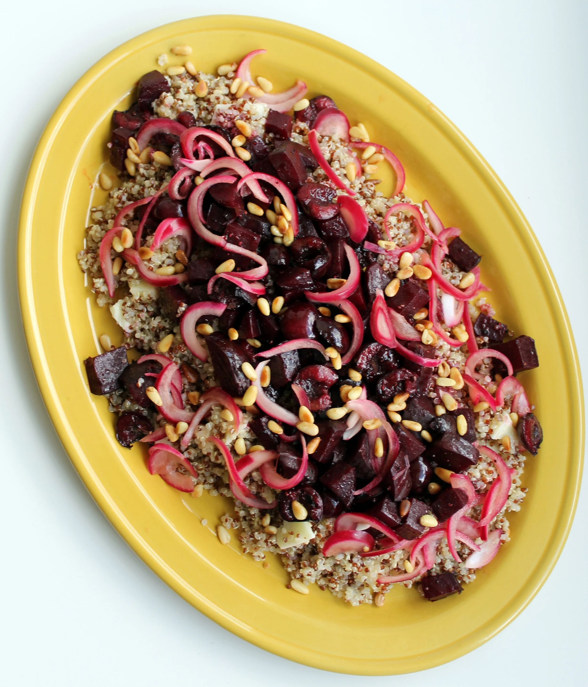 Beet, Cherry, and Quinoa Platter