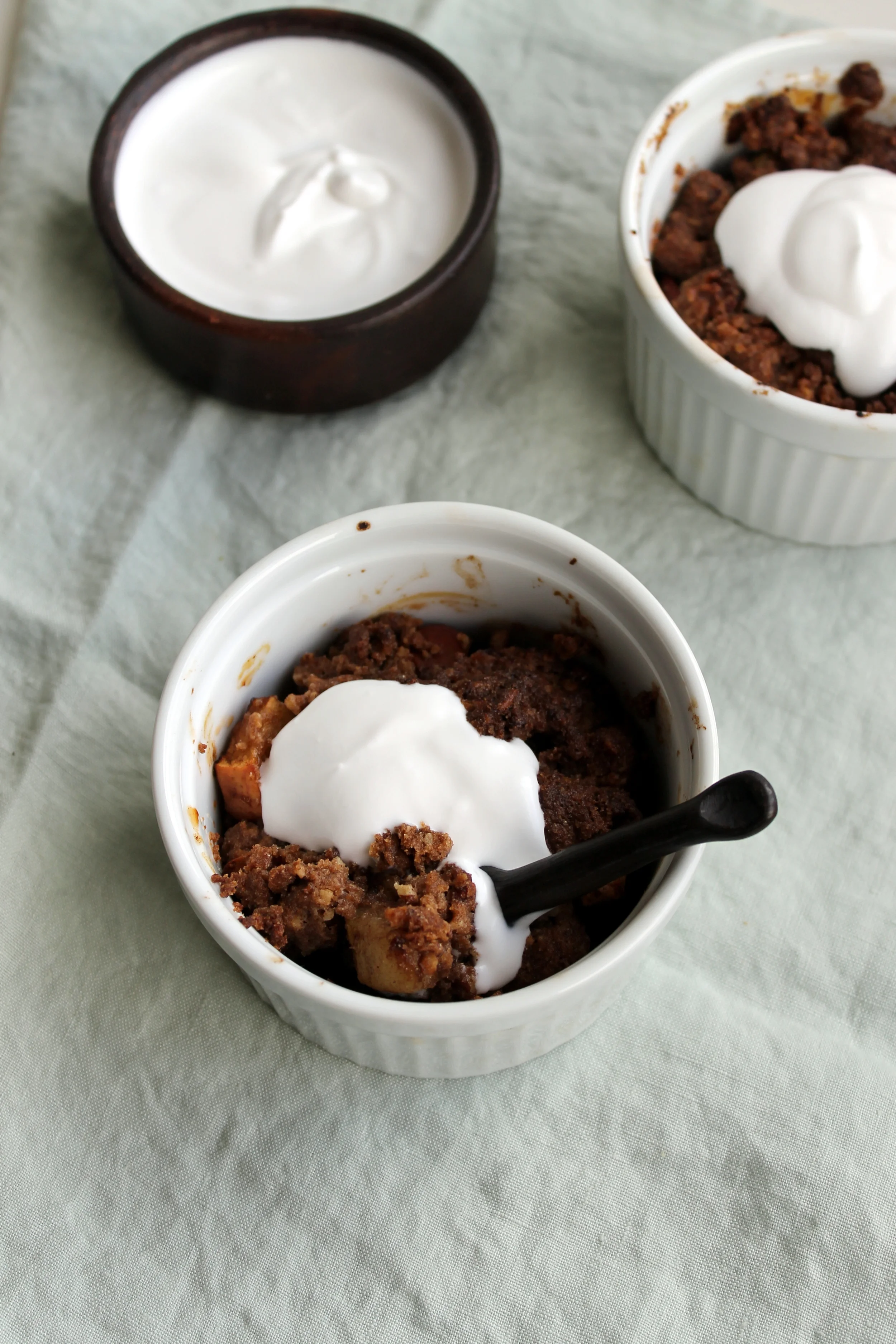 Apple and Pear Pecan Crumble