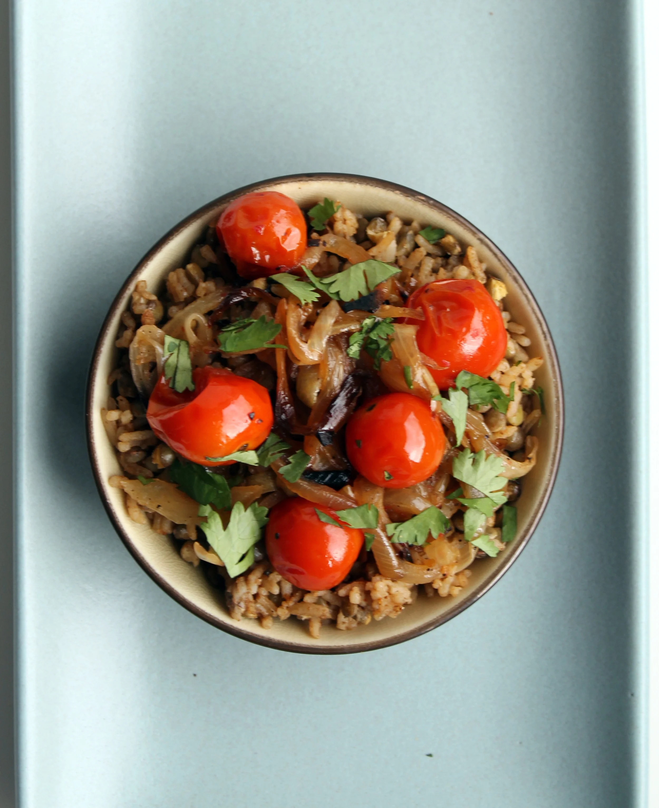 One-Pot Lentils and Rice (aka Mujadara)