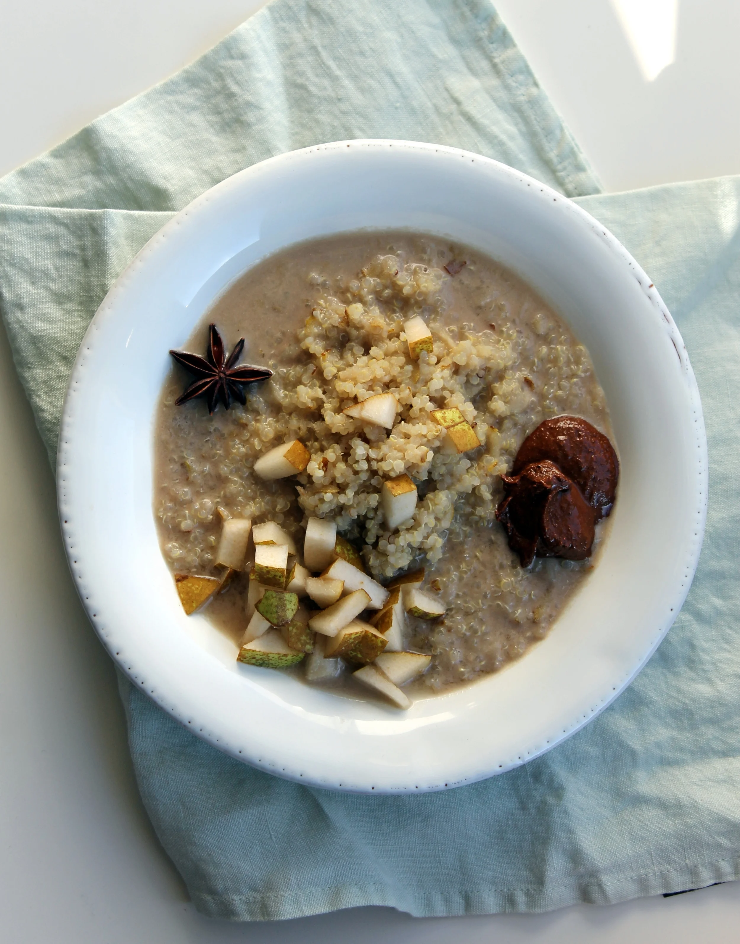 Pear Almond Quinoa Porridge