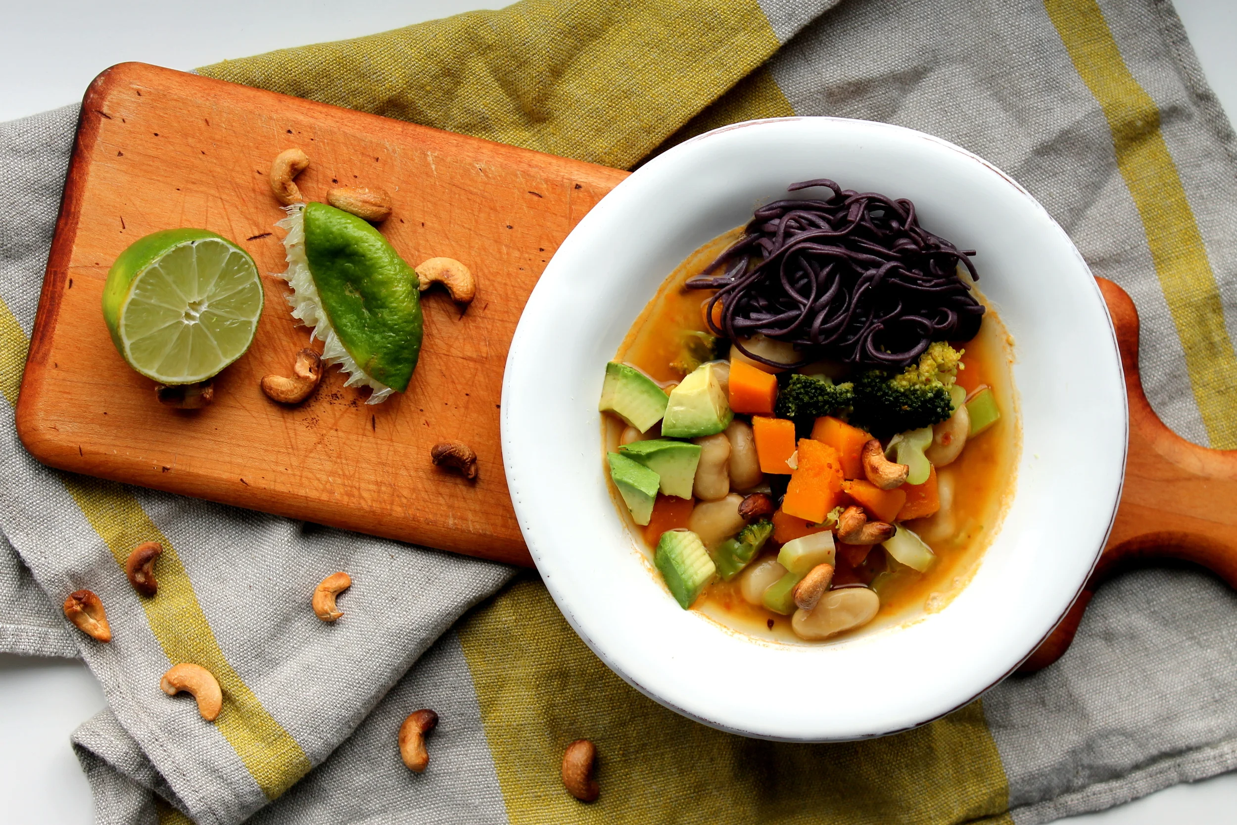 Ginger and Lime Sweet Potato Noodle Bowl