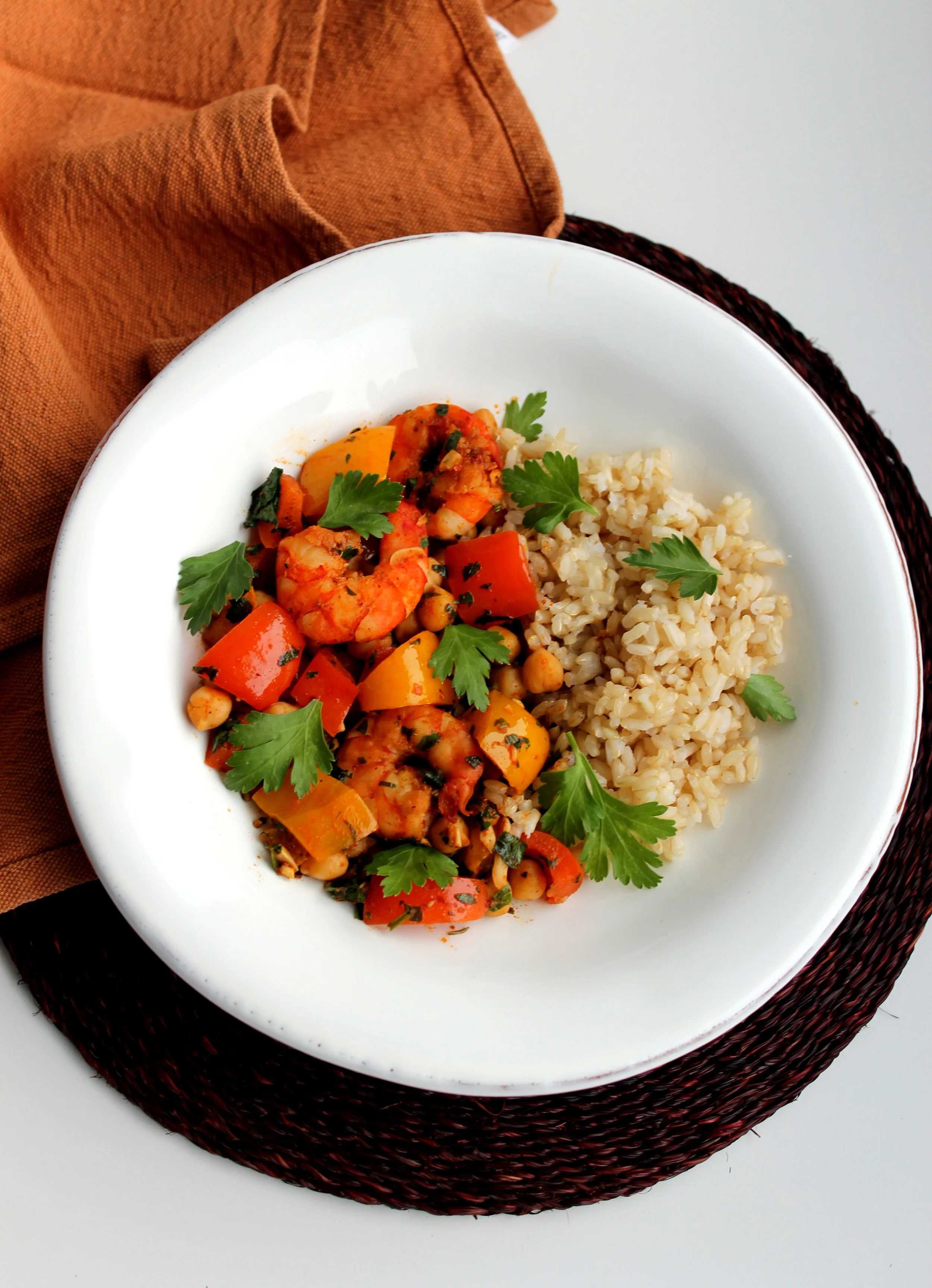 Spanish Shrimp and Red Pepper Sauté