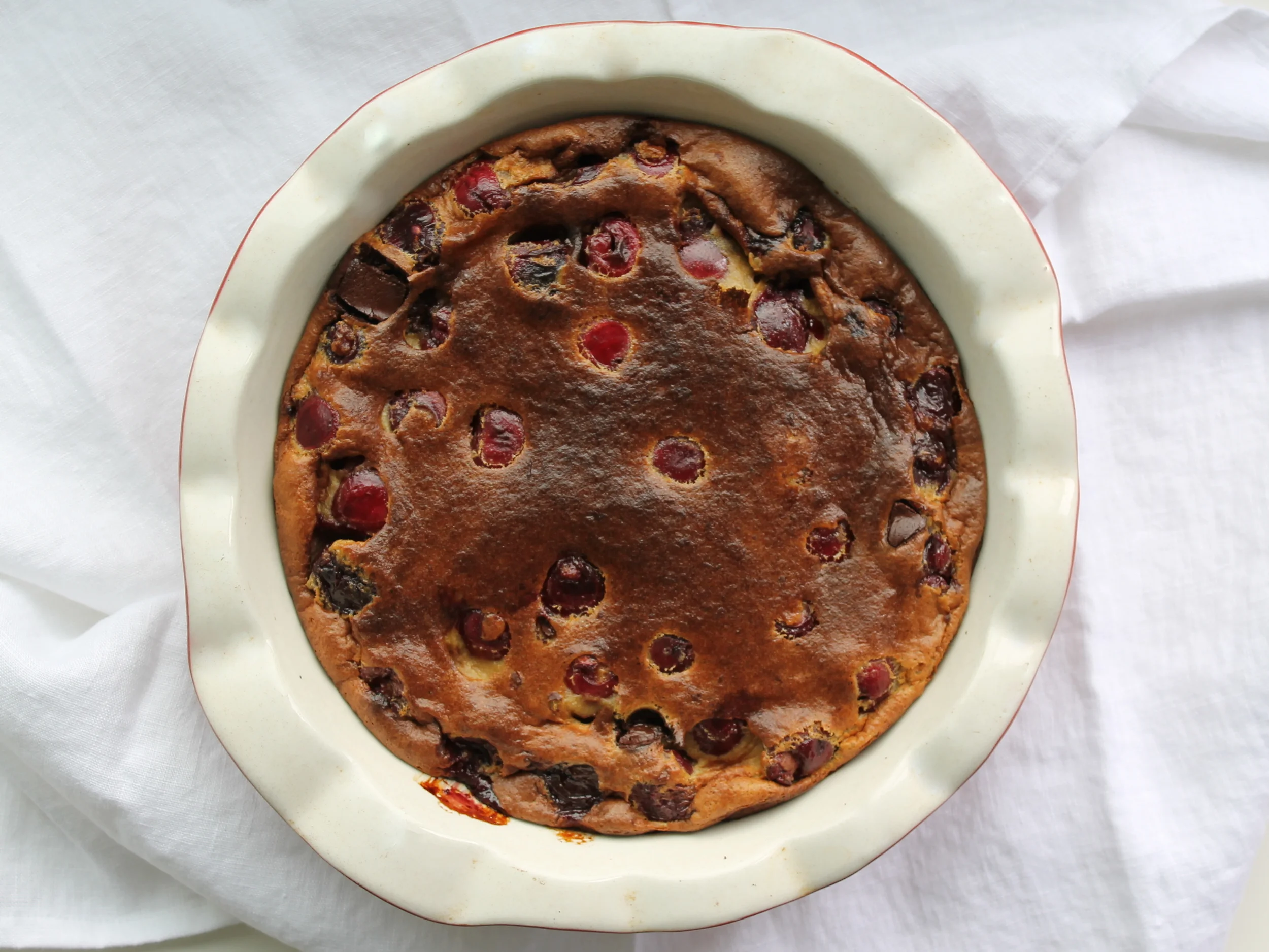 Cherry Chocolate Clafoutis + What a Healthy Lifestyle Really Looks Like