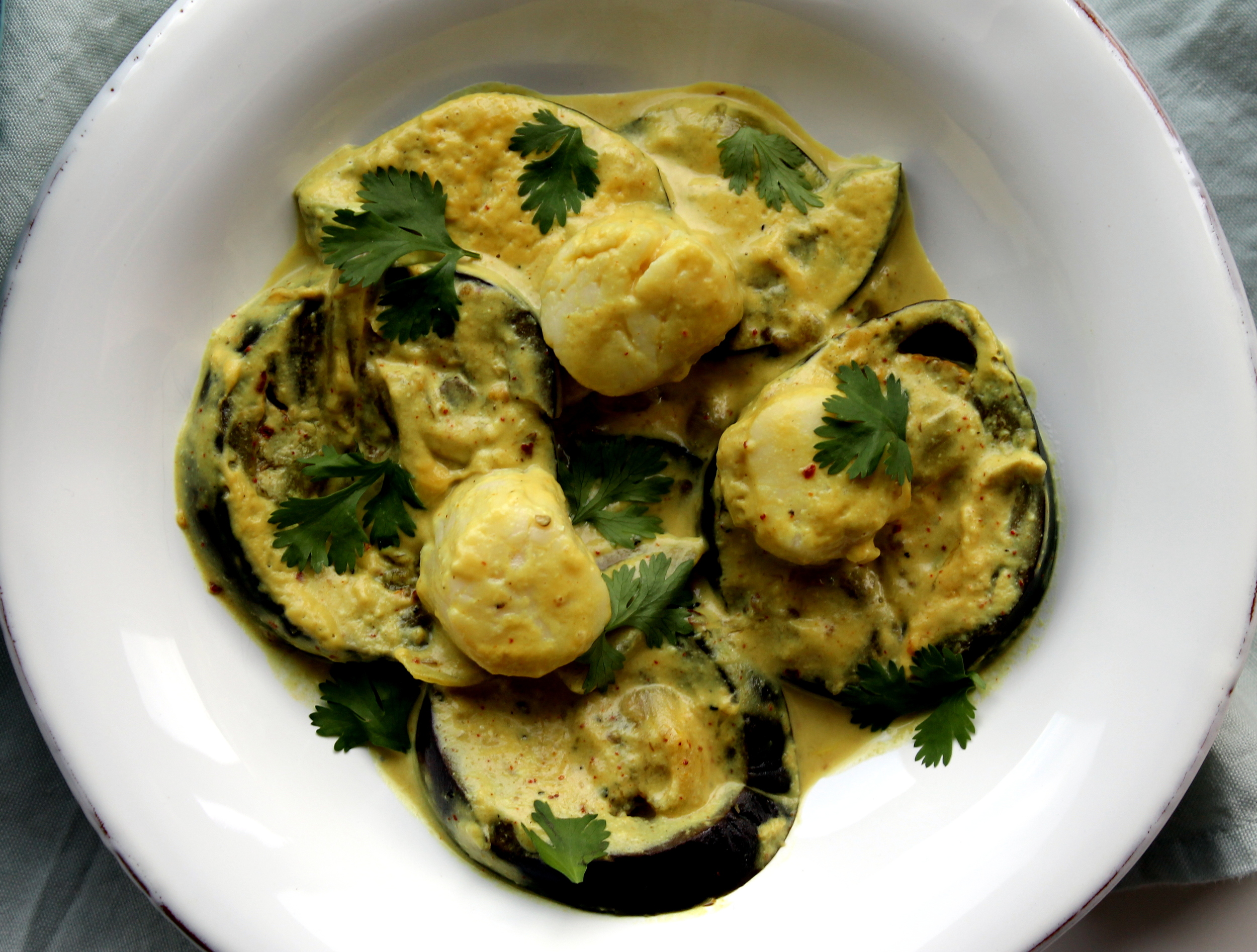 Turmeric-Spiced Eggplant in Coconut Milk