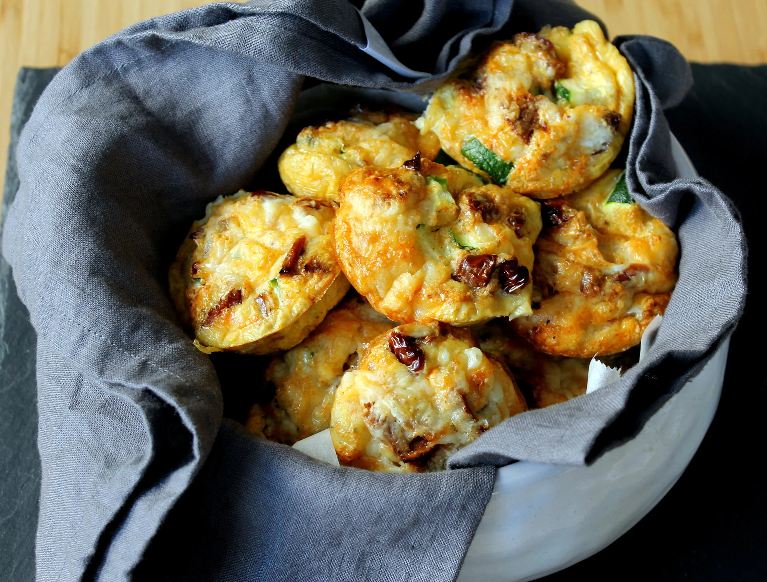 Zucchini & Cheddar Egg Muffins