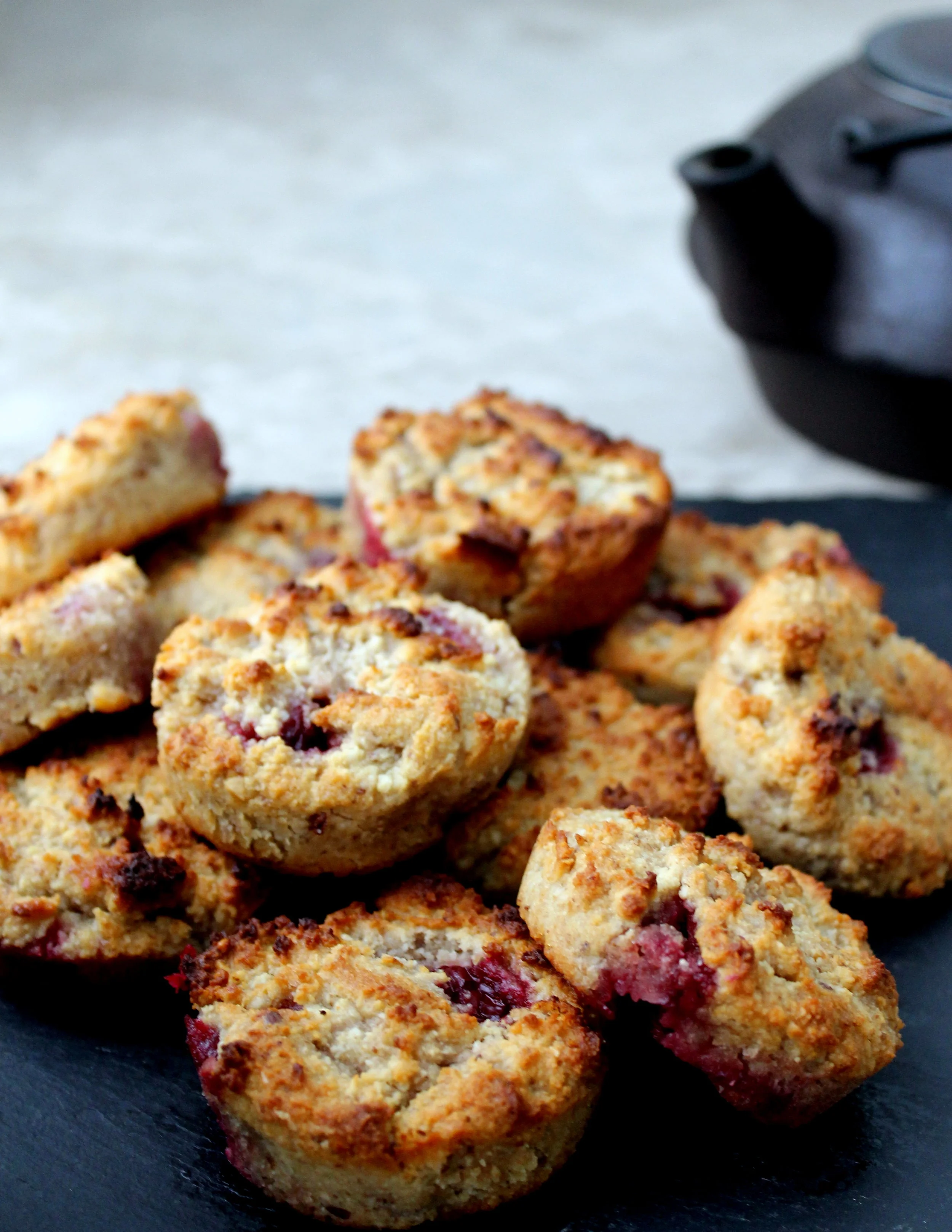 Cherry Almond Cake Bites