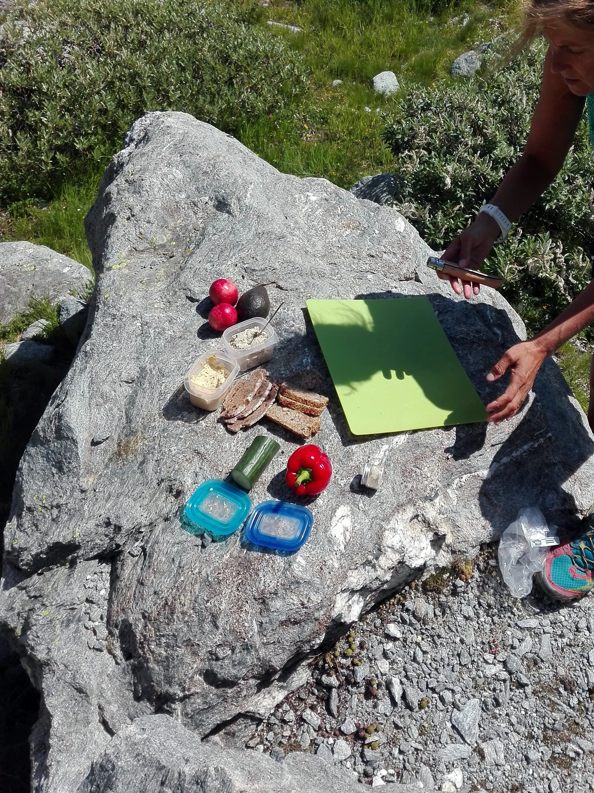 Picnic in the Swiss Alps