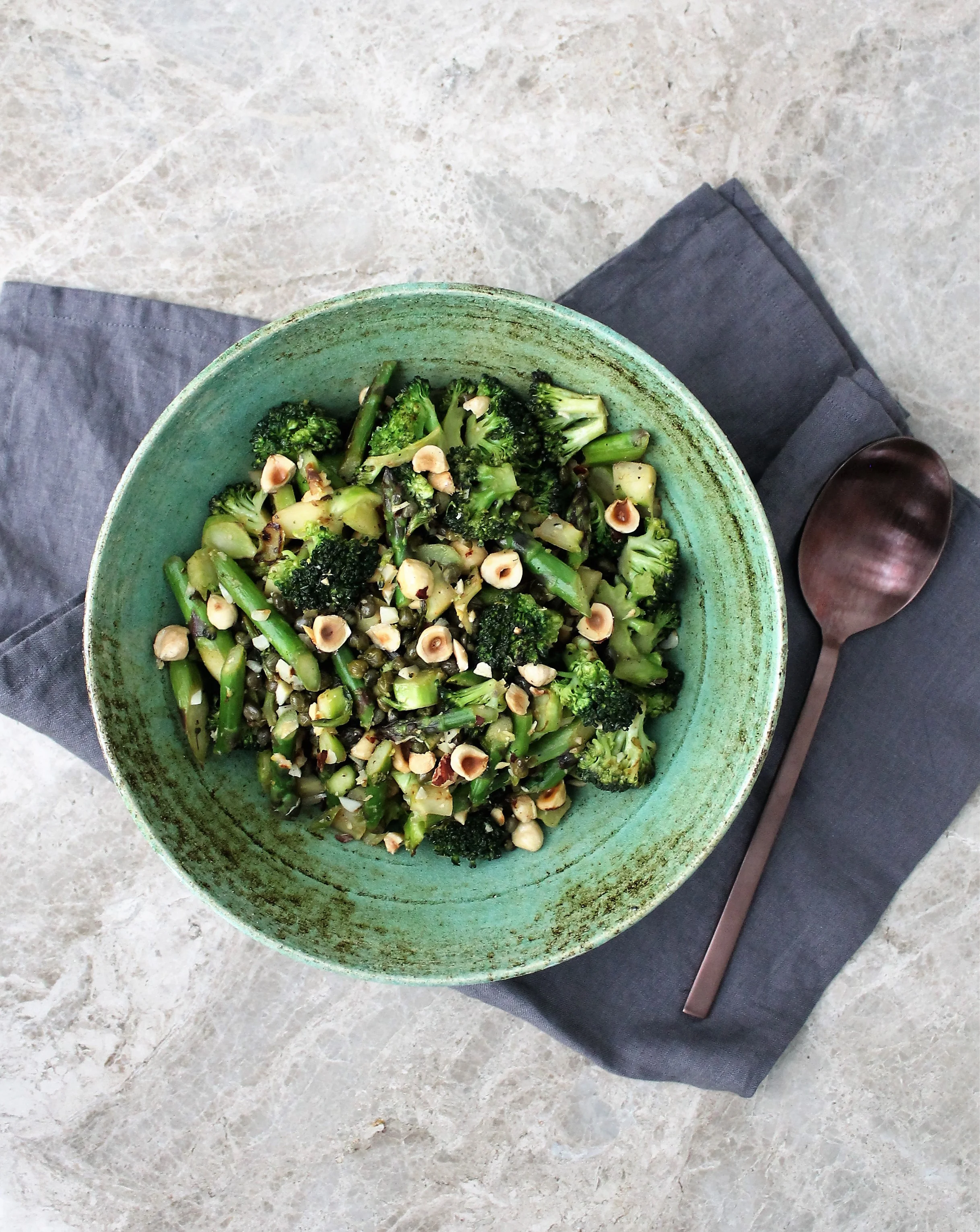 A Vibrant Broccoli & Asparagus Sauté