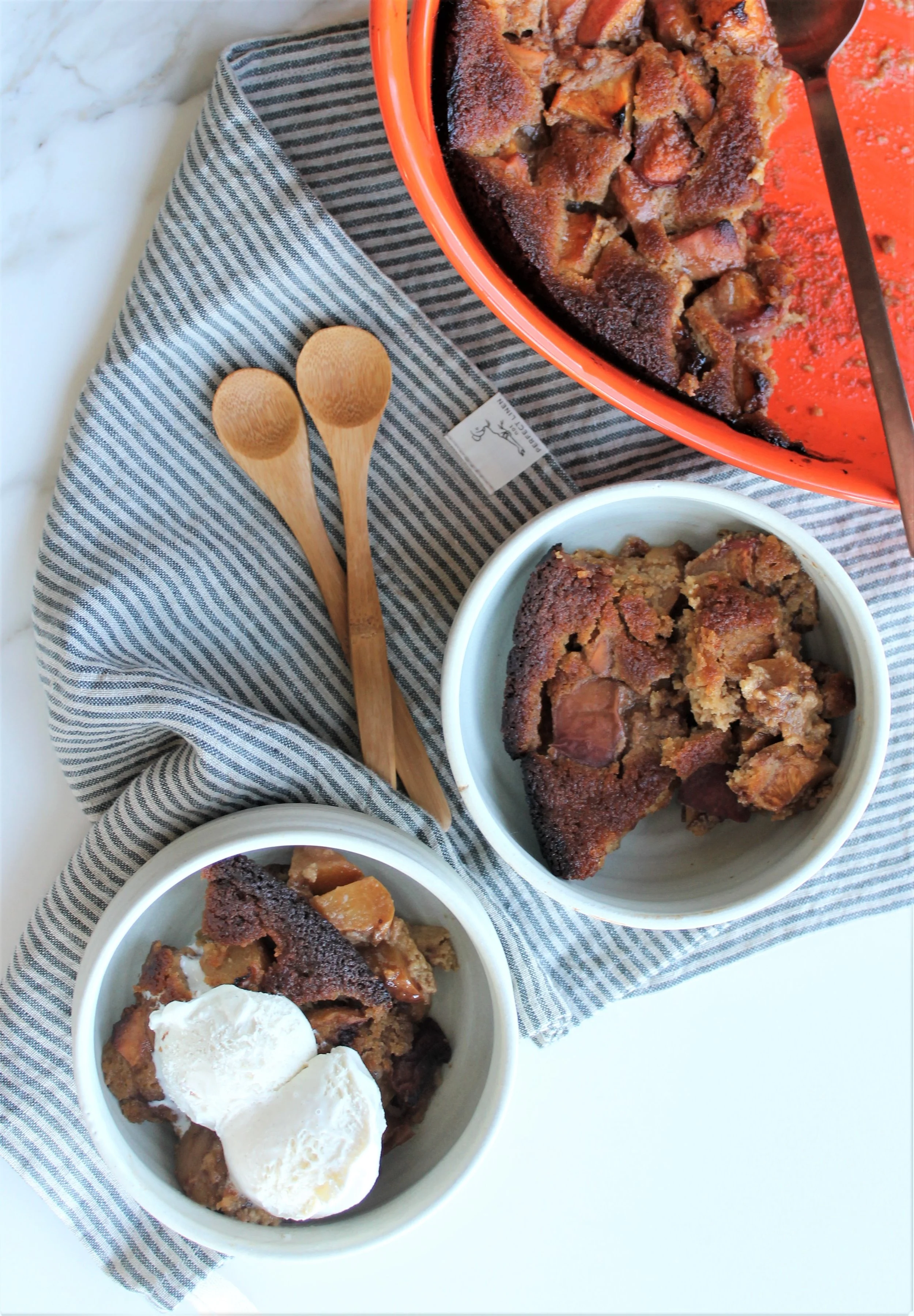 Almond Peach Cobbler