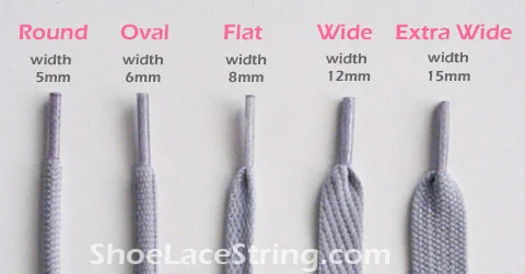 kinds of shoelaces styles