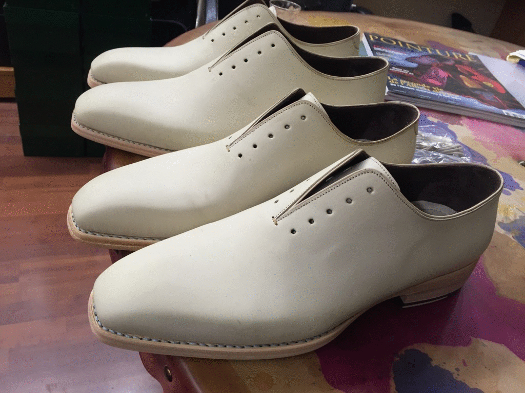 Calf crust leather before Patina