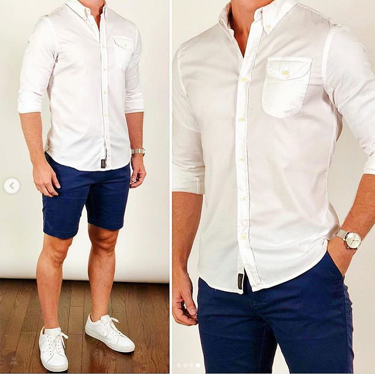 smart casual men shorts