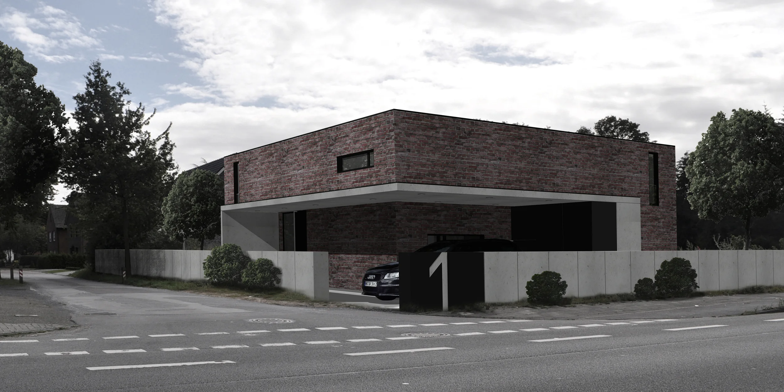 Entwurf für ein Einfamilienhaus 